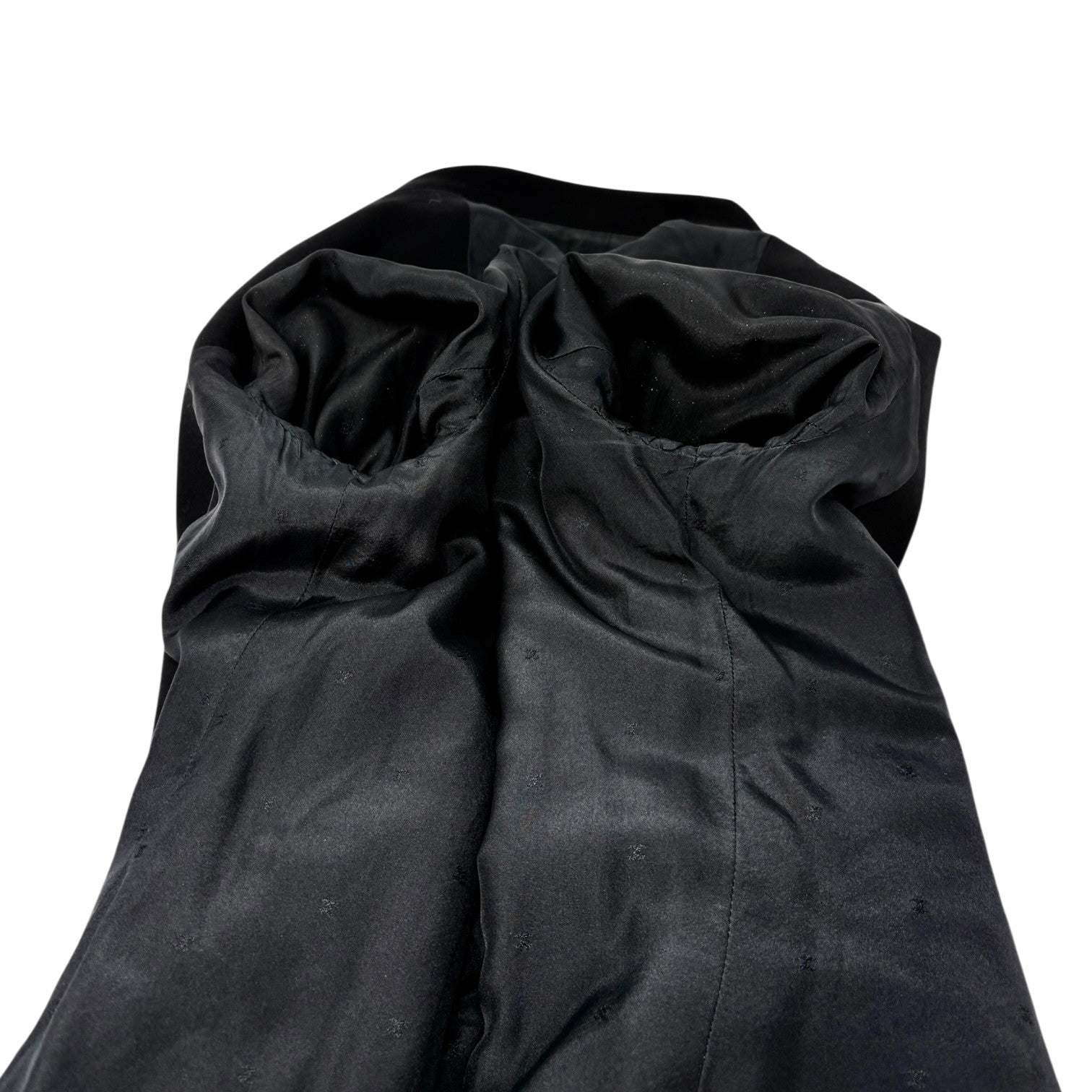 CHANEL Vintage 94P CC Mark Logo Jacket Button Black Gold Long Sleeve Collar