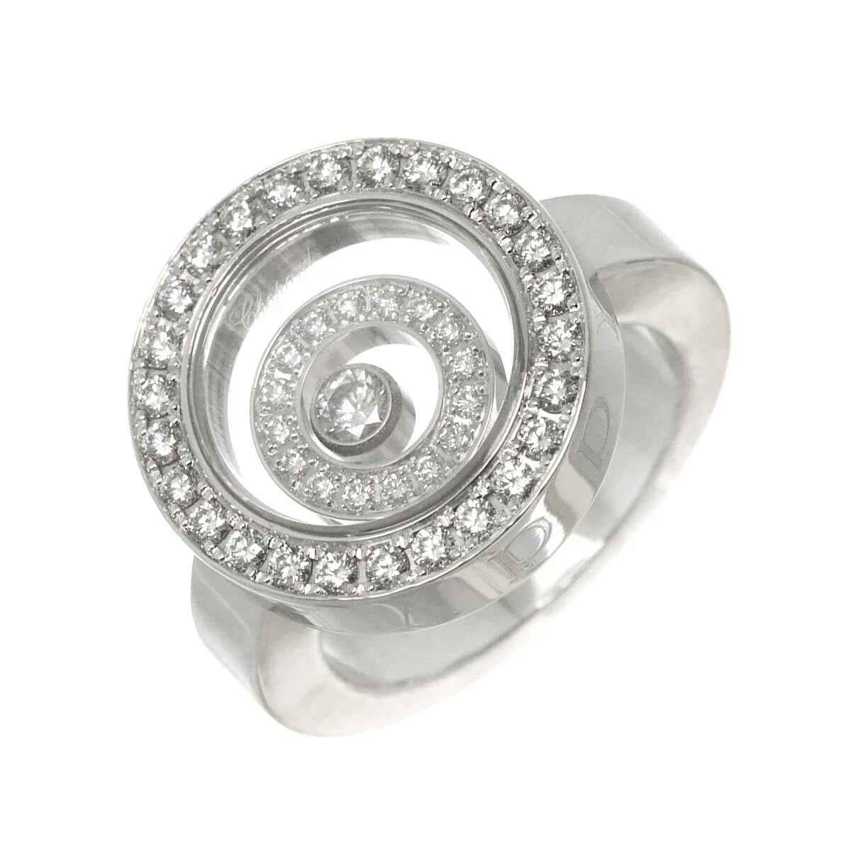 Chopard Happy Spirit Diamond Ring 18K WG 750 Size6(US) 90272059