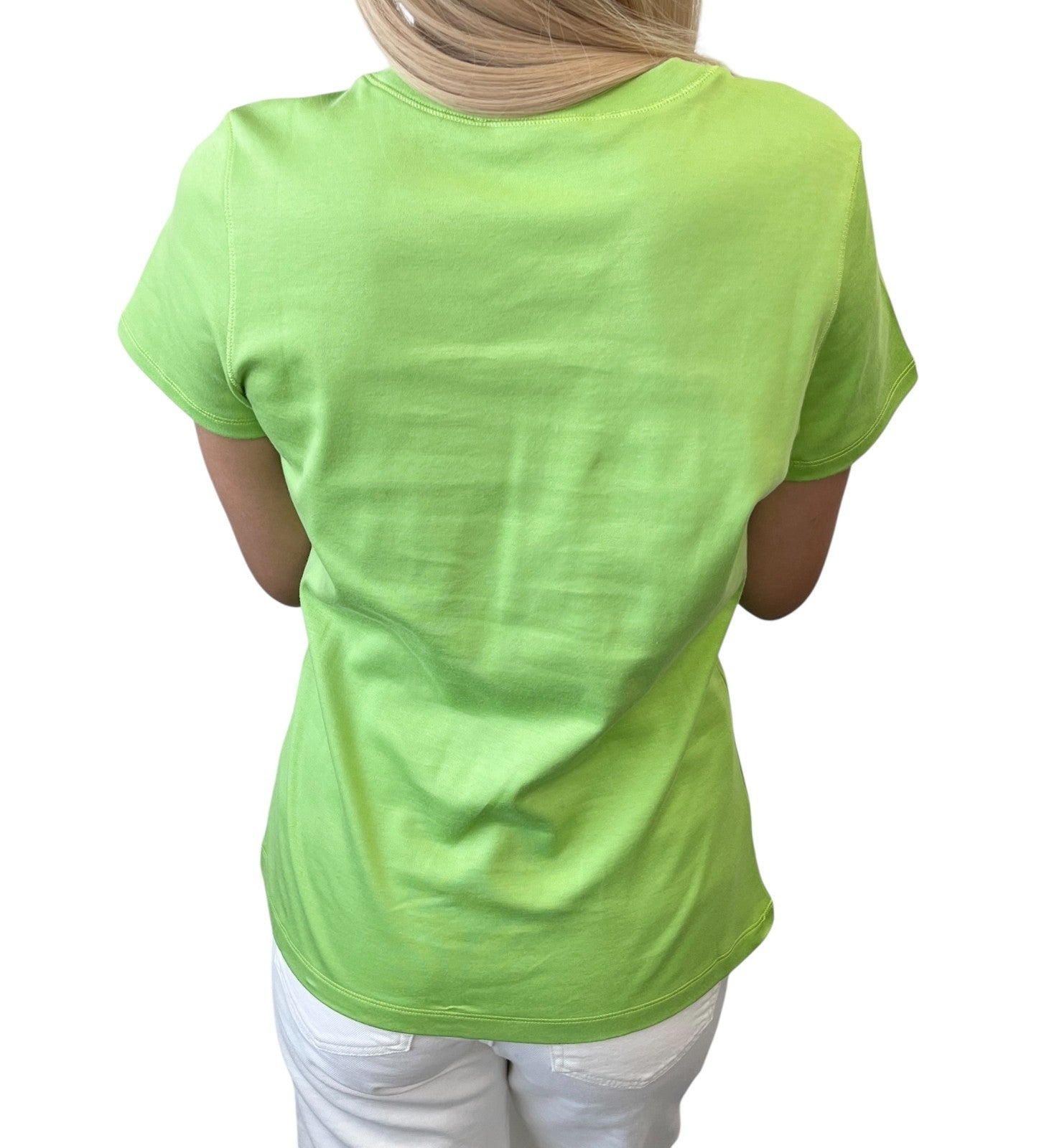 Christian Dior Vintage 2004 Dolls Logo T-shirt Top #44 Light Green Cotton