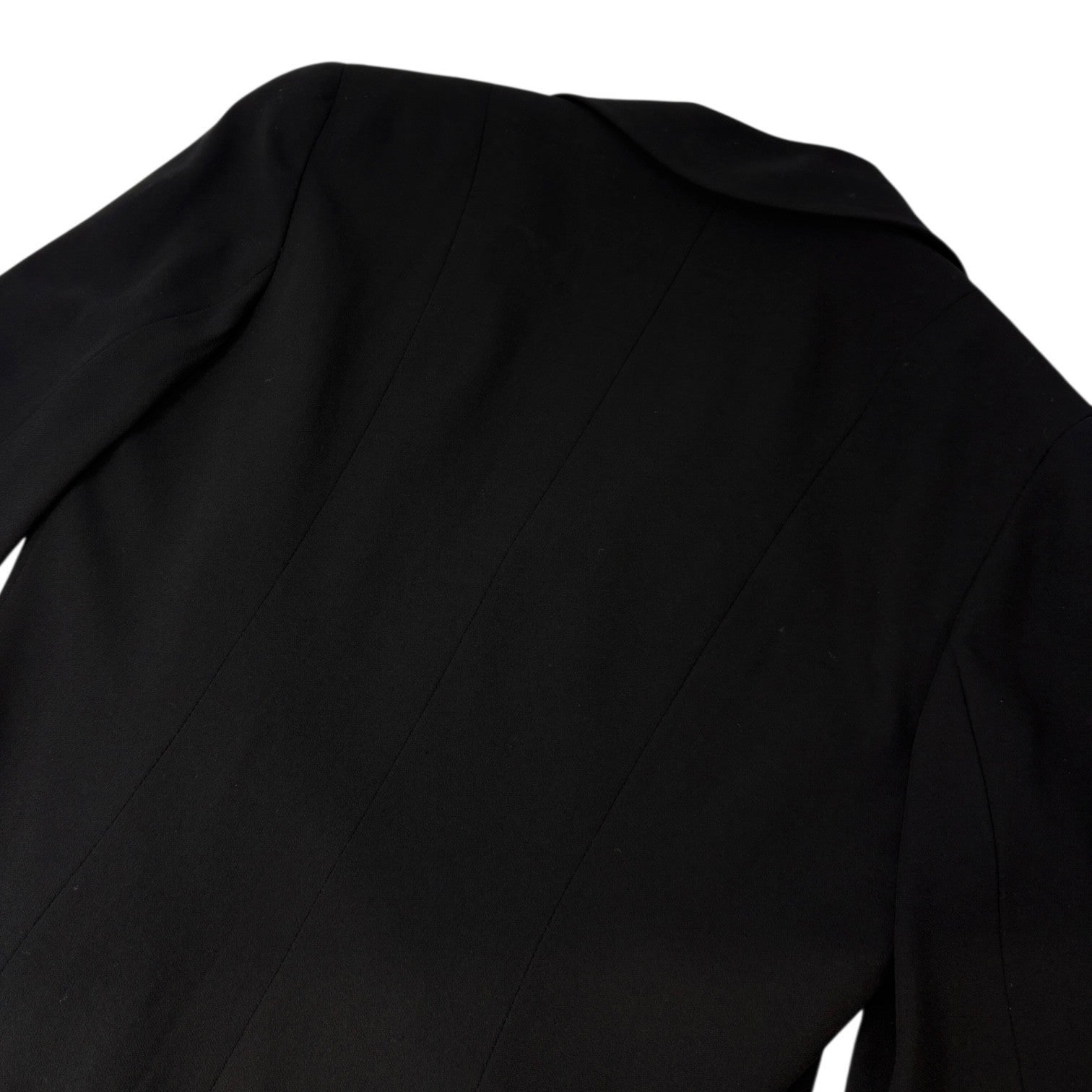 CHANEL Vintage 94P CC Mark Logo Jacket Button Black Gold Long Sleeve Collar