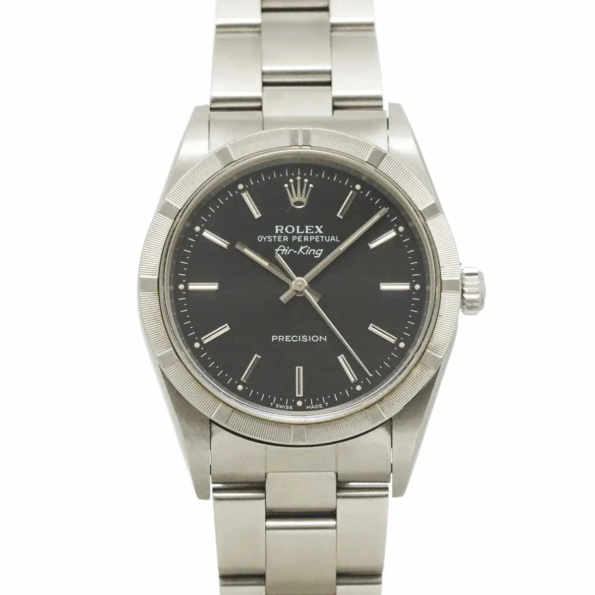 ROLEX Air King Engine turned bezel 14010 Serial U Automatic Mens 90336770