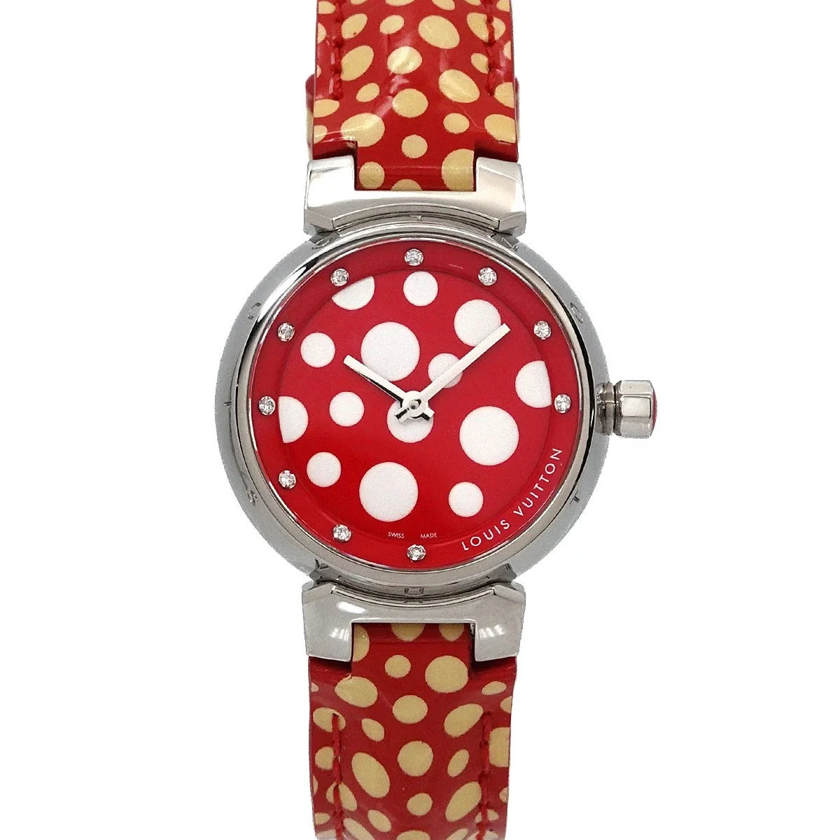 LOUIS VUITTON Tambour Q12M7 Kusama Yayoi Limited 10P Diamond Ladies 90343992