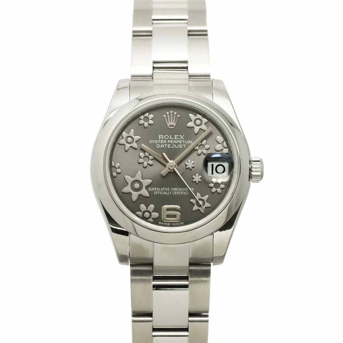 ROLEX Datejust 178240 Serial Random Gray flower silver Dial Boys 90330054