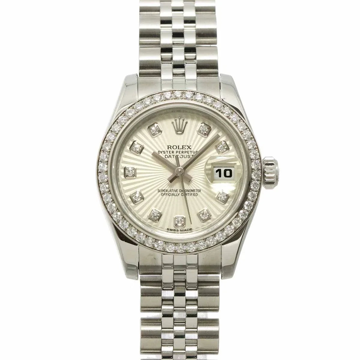 ROLEX Datejust 179384G serial Random Date Diamond 750 WG Ladies Silver 90331706