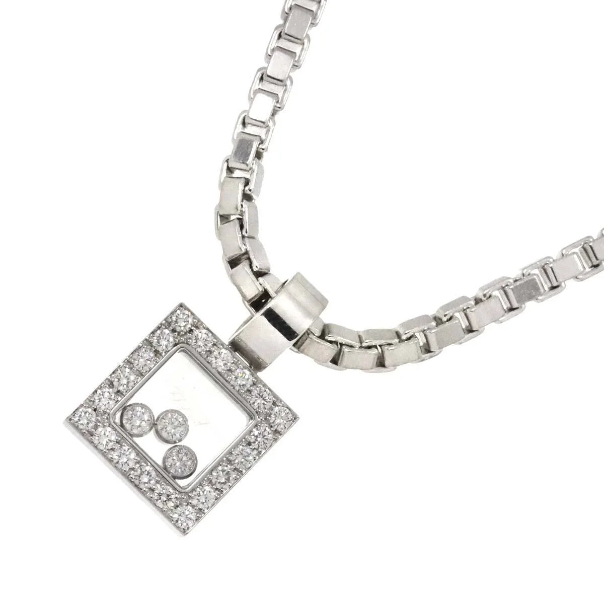 Chopard Happy Diamond Necklace 18K White Gold 750 90272055