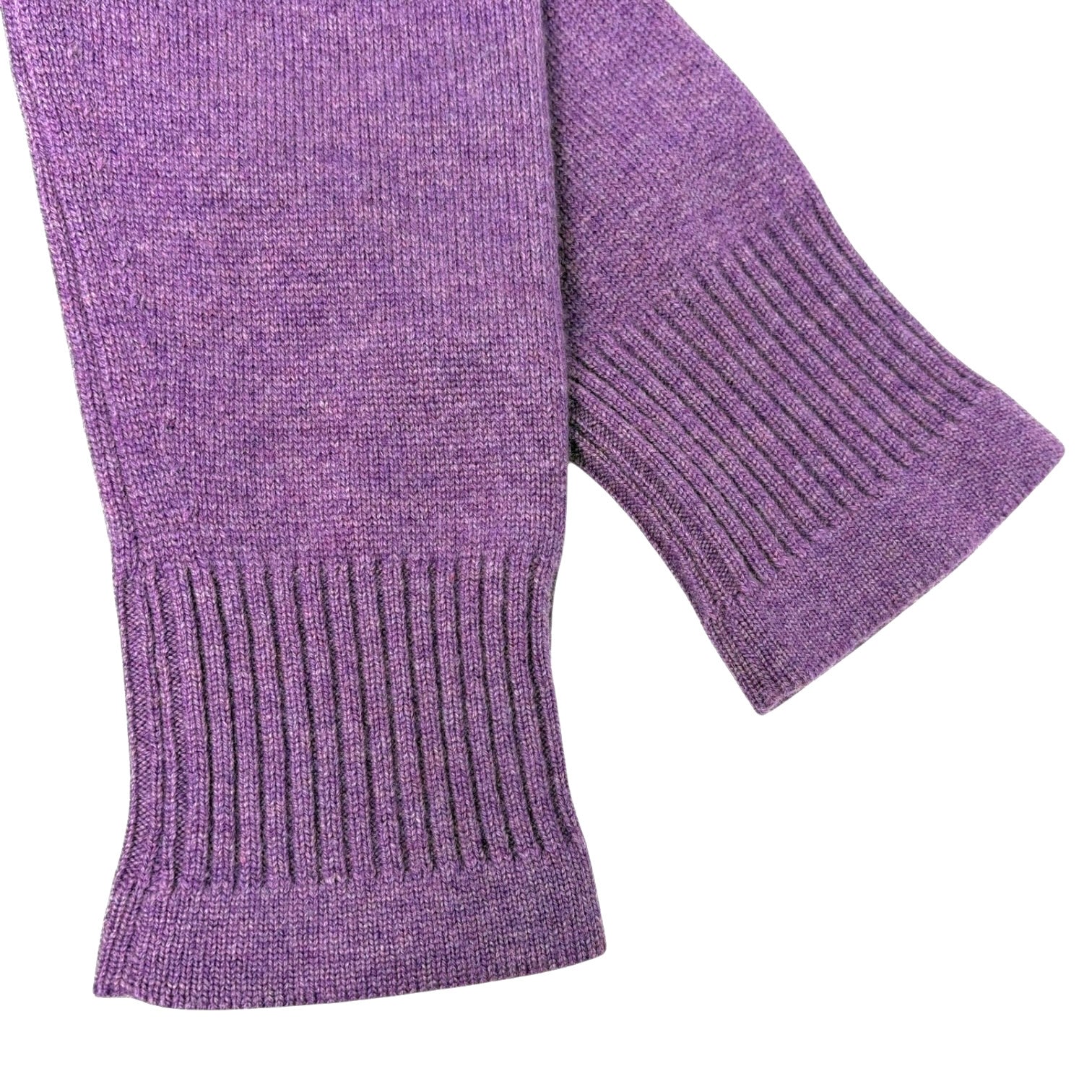 CHANEL Vintage P44445 CC Turnlock Logo Sweater Dress #34 Cashmere Purple Silver