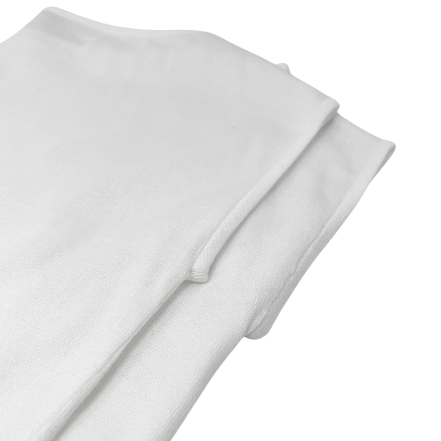 CHANEL Vintage 07P CC Logo Summer Knit Top Tank #38 Boat Neck White Sleeveless