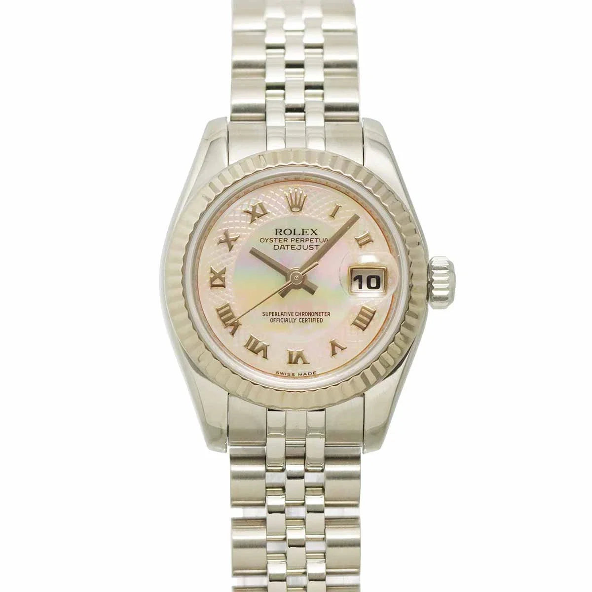 ROLEX Datejust 179174NRD Serial Z Automatic 750 WG Pink Shell Dial 90316942