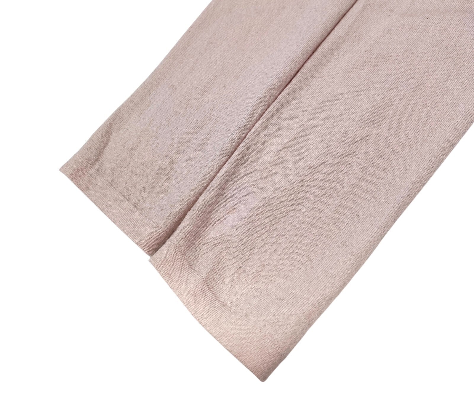 CHANEL Vintage 02A CC Logo Sweater Top #42 Knit Pullover Pink Black Wool RankB