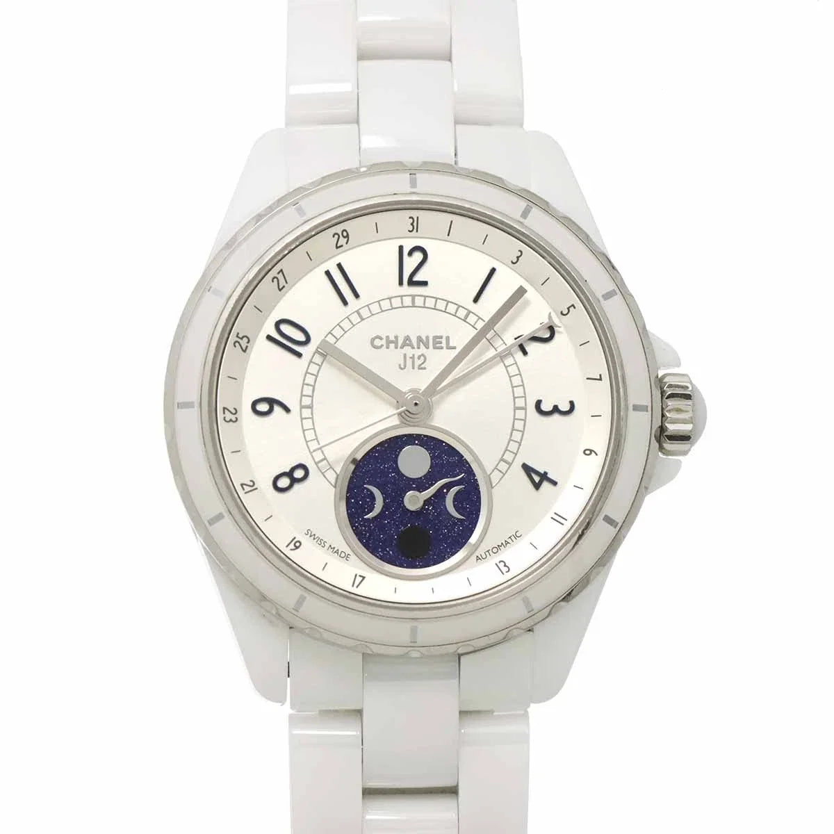 CHANEL J12 Phase De Lune H3404 Moon Phase 38mm White Ceramic 90326173