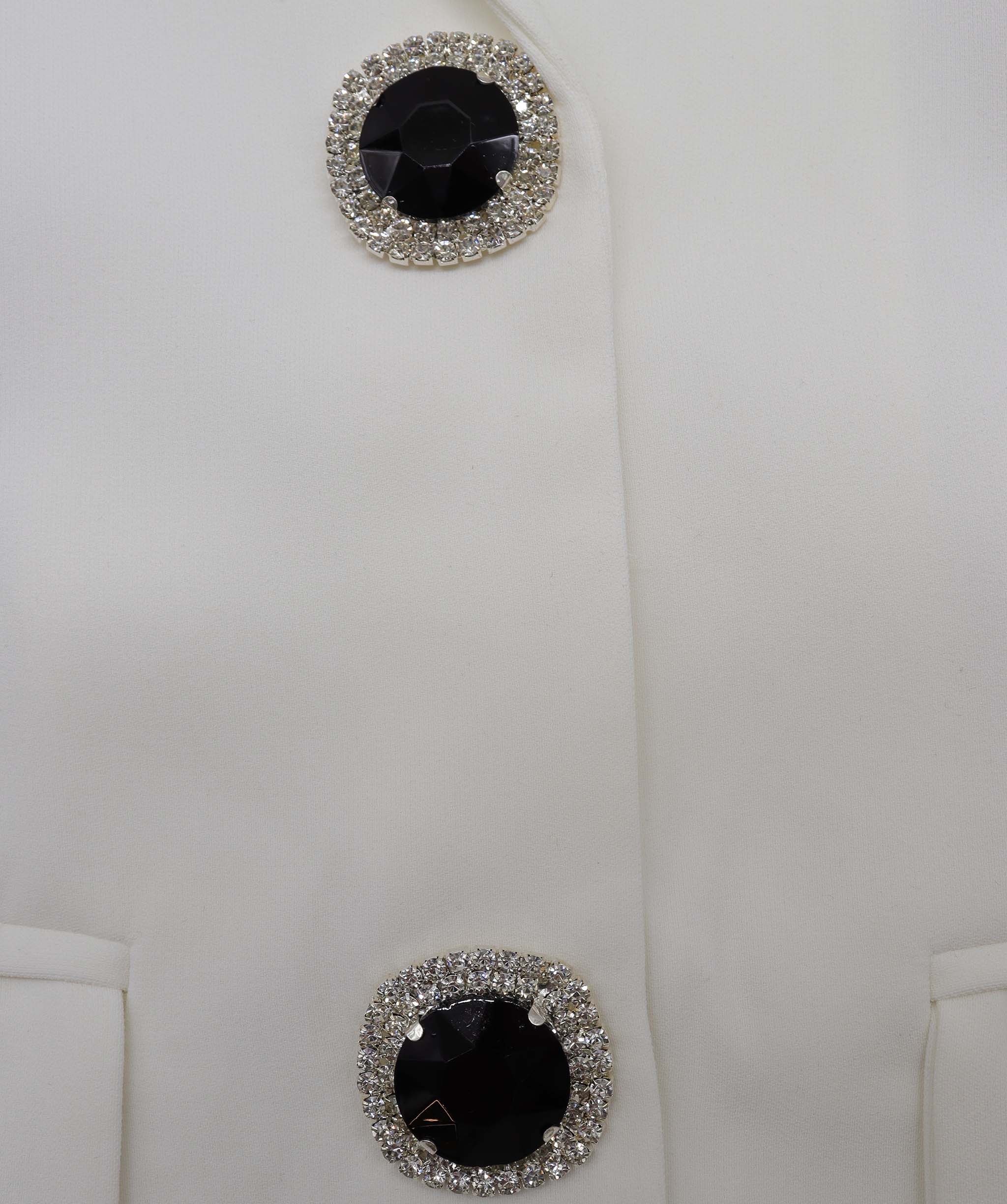 Saira Bow Down Blazer Bow White Medium RJC4234