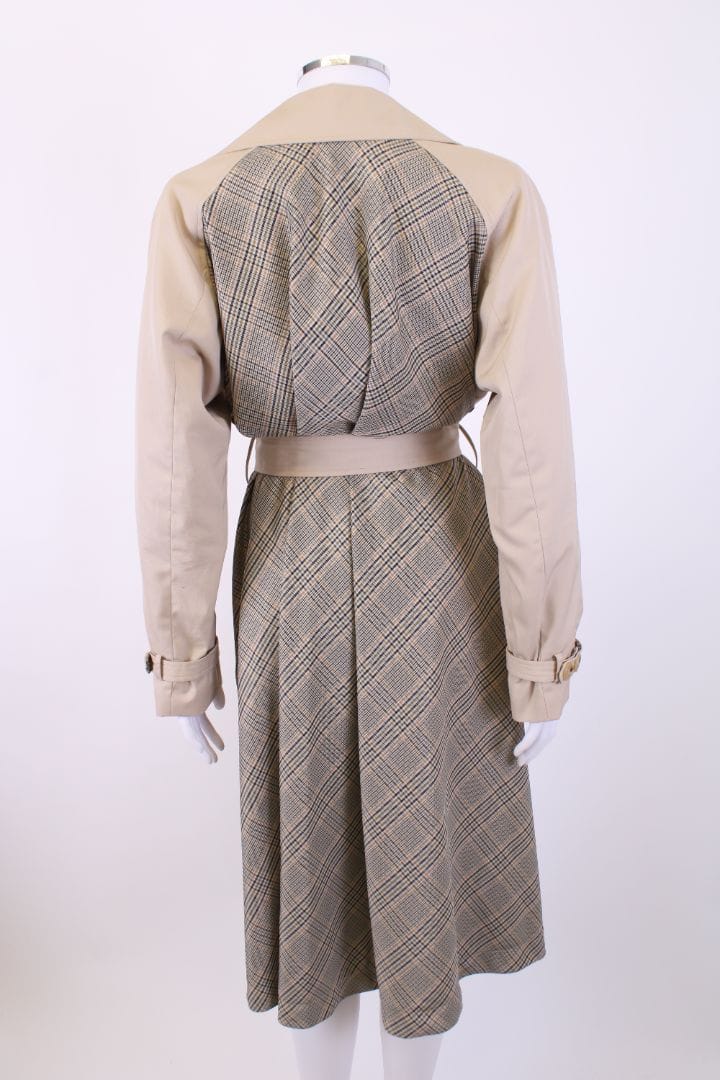 Sandro Sandro L/S Check Back Trench Coat Beige 12