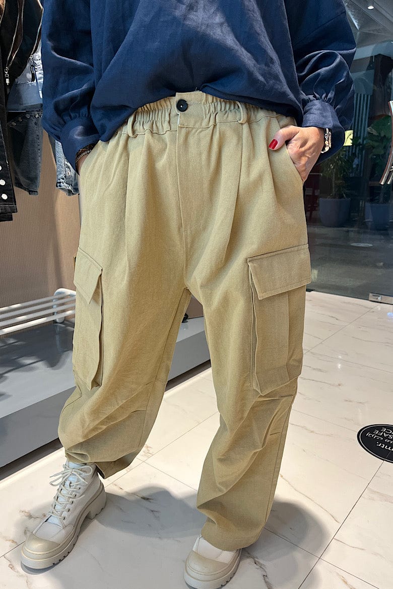 SEOUL COLLECTION CARGO PANTS (بنطلون) WITH POCKETS “TISA”