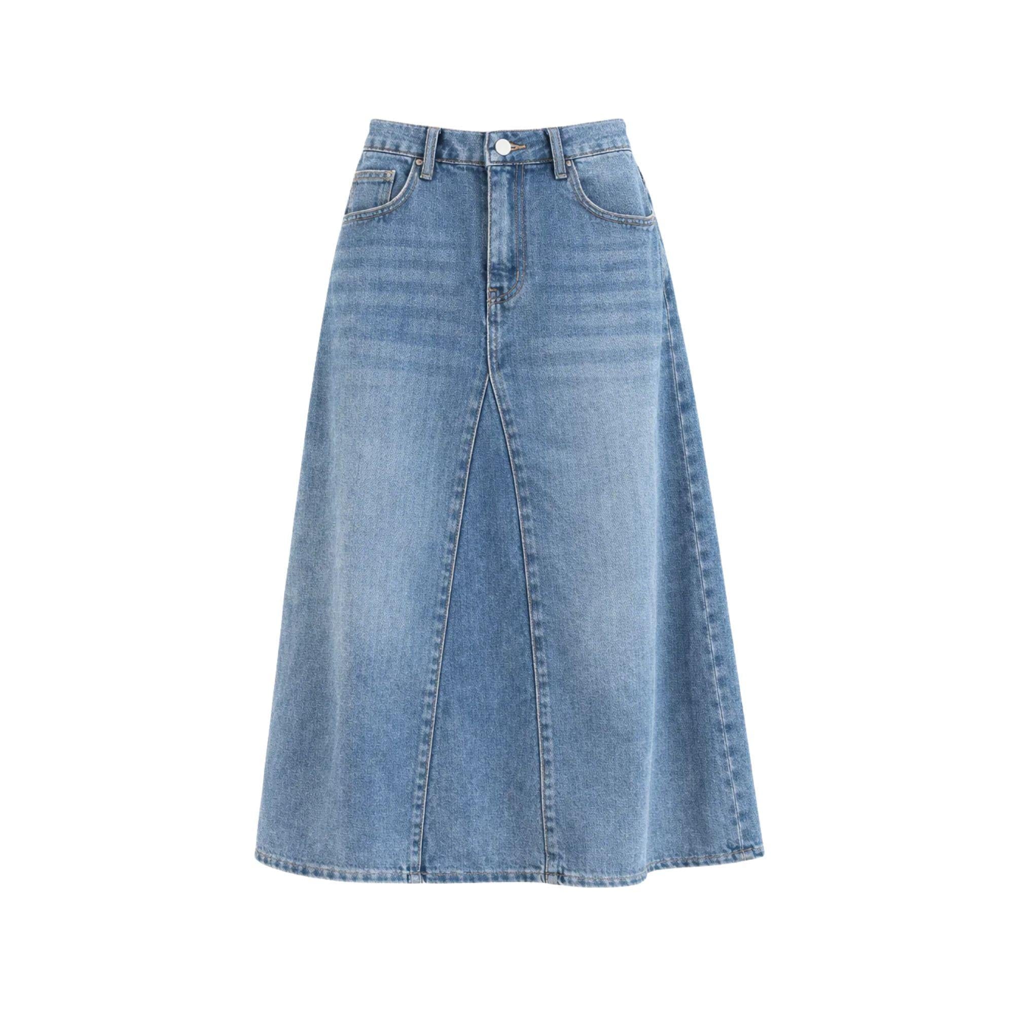 SEOUL COLLECTION DENIM MAXI SKIRT (التنورة) “HAIYA”