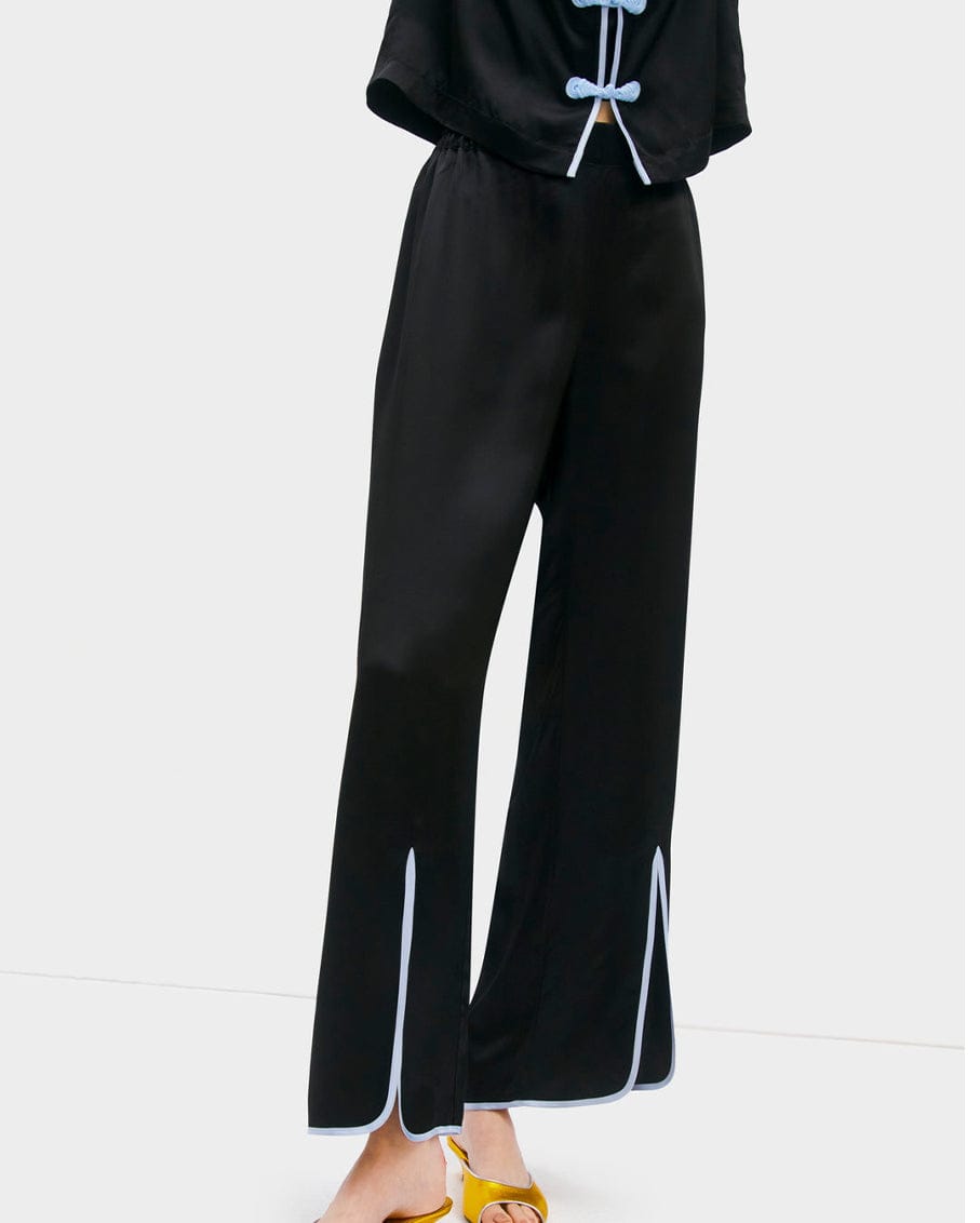 Sleeper Louis Set with Pants in Black & Blue