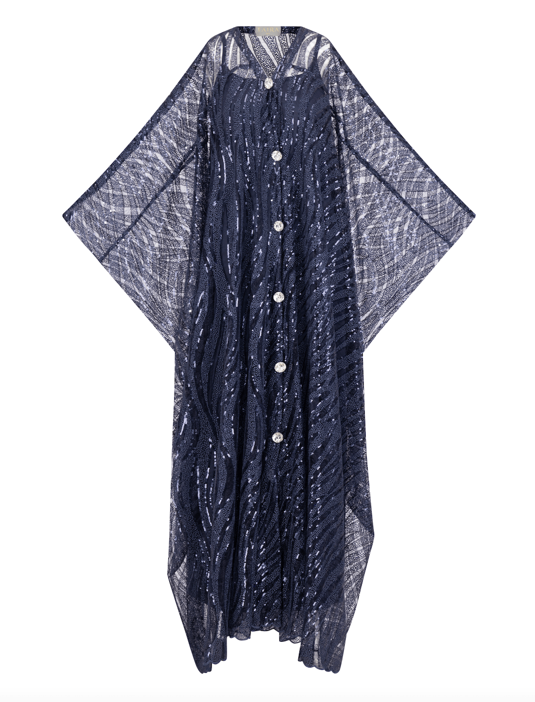 TAIRA HALF OFF - Empress Kaftan NAVY with Slip REC1478