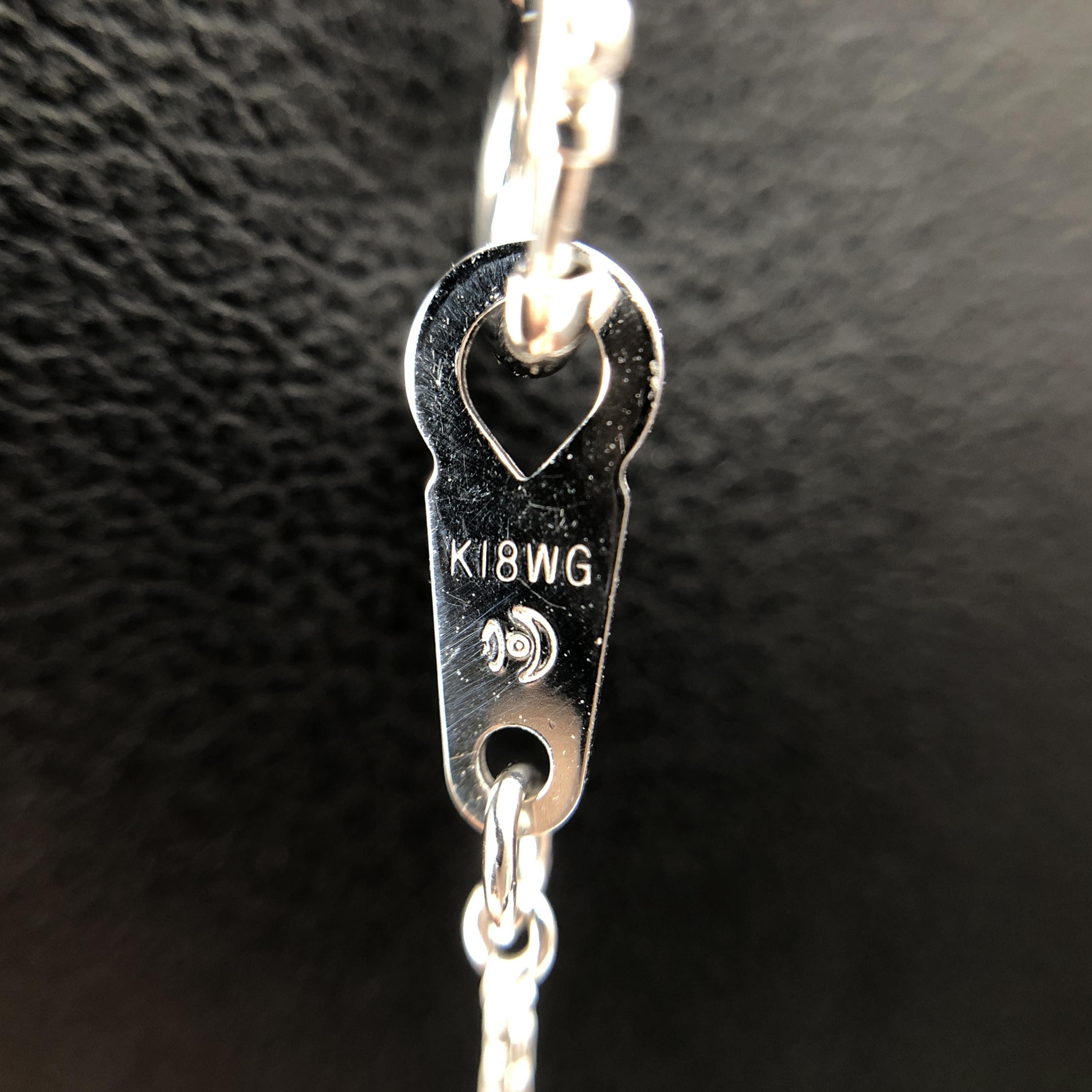 Tasaki Tasaki 1P Diamond Necklace, D(0.06c), K18WG, 1.7g, 16inch ALC3254