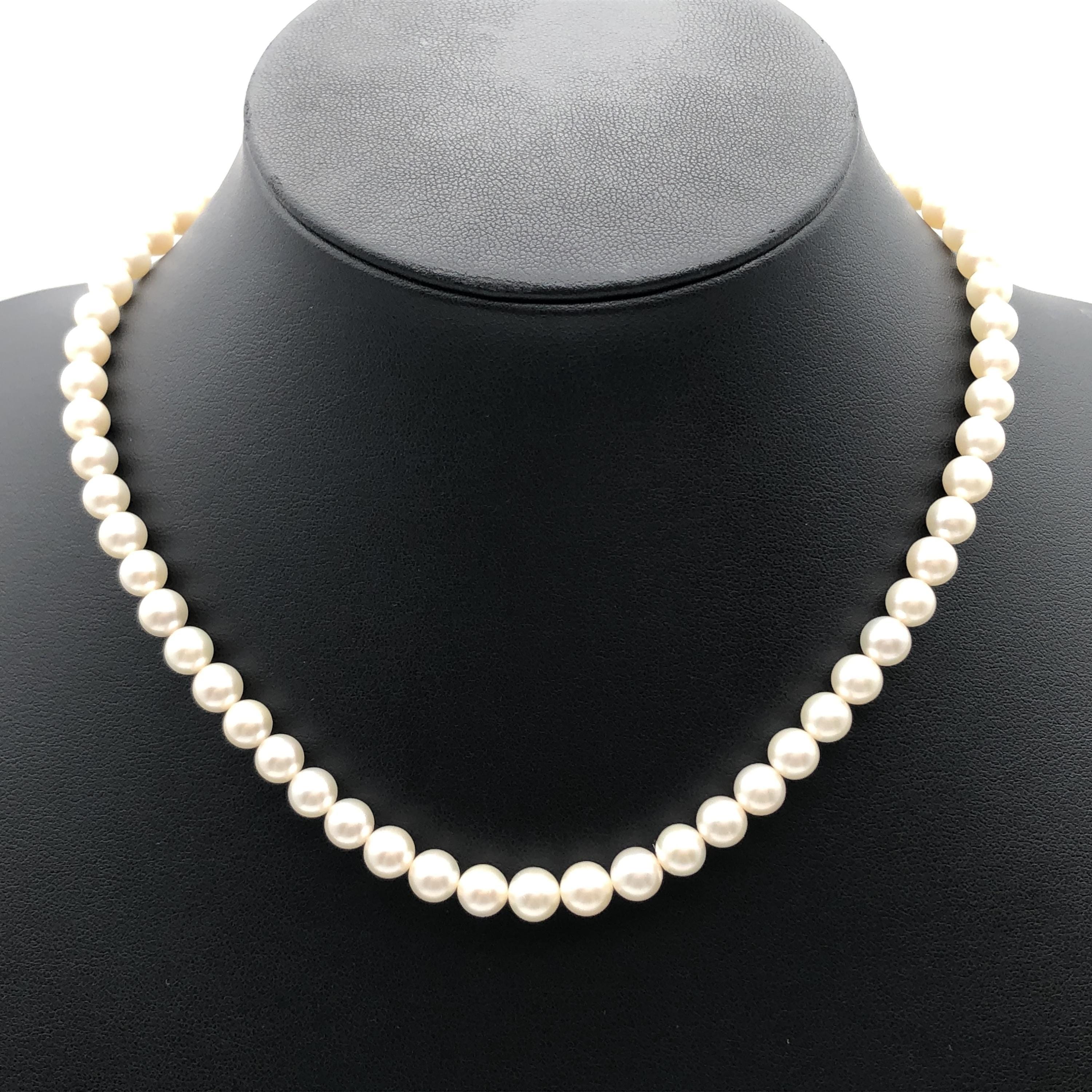 Tasaki Tasaki Akoya Pearl String Necklace, P(6.4~6.7mm), SV, 29.0g, 15inch C297039