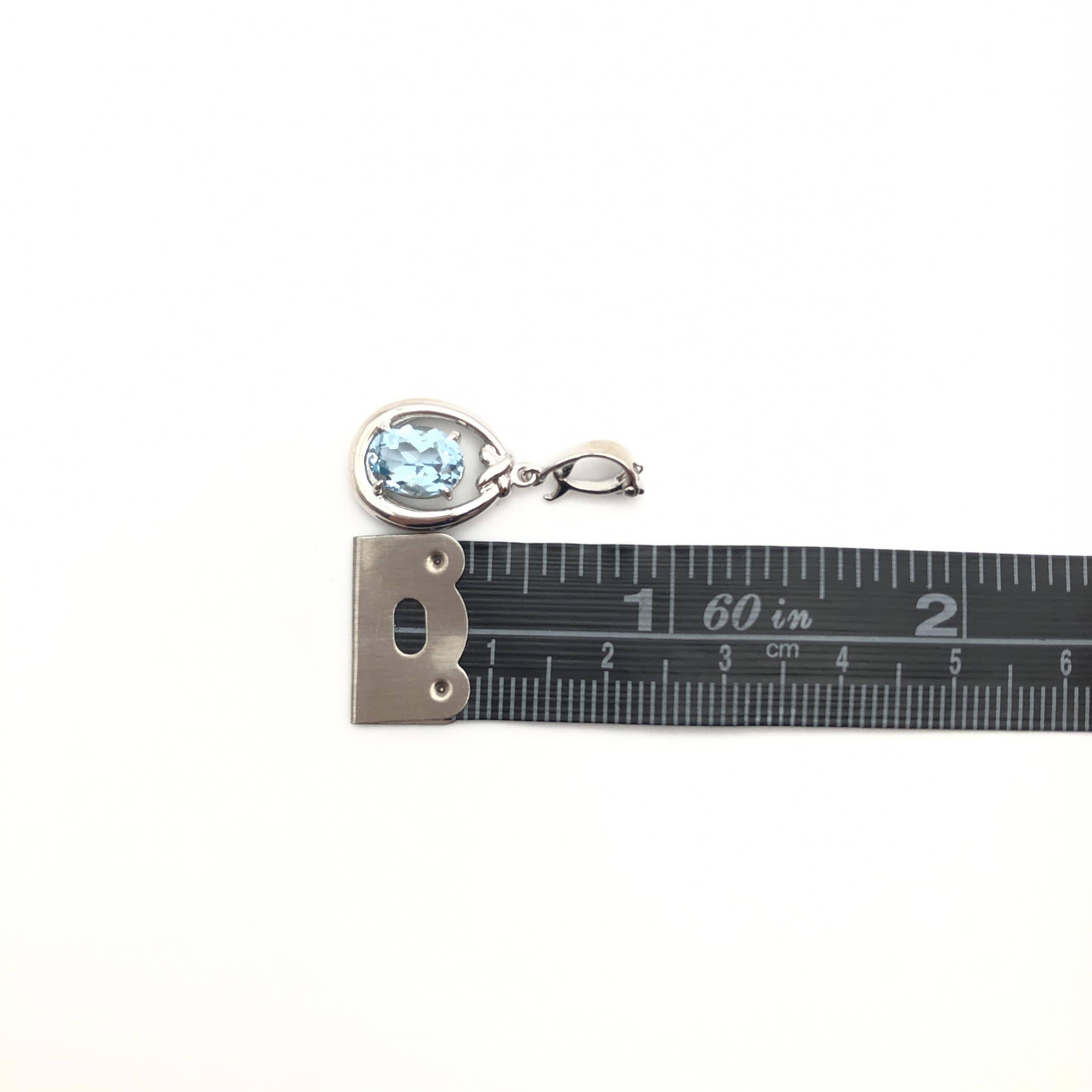 Tasaki Tasaki Aquamarine pendant, 14K White Gold, sorting included ALC3290