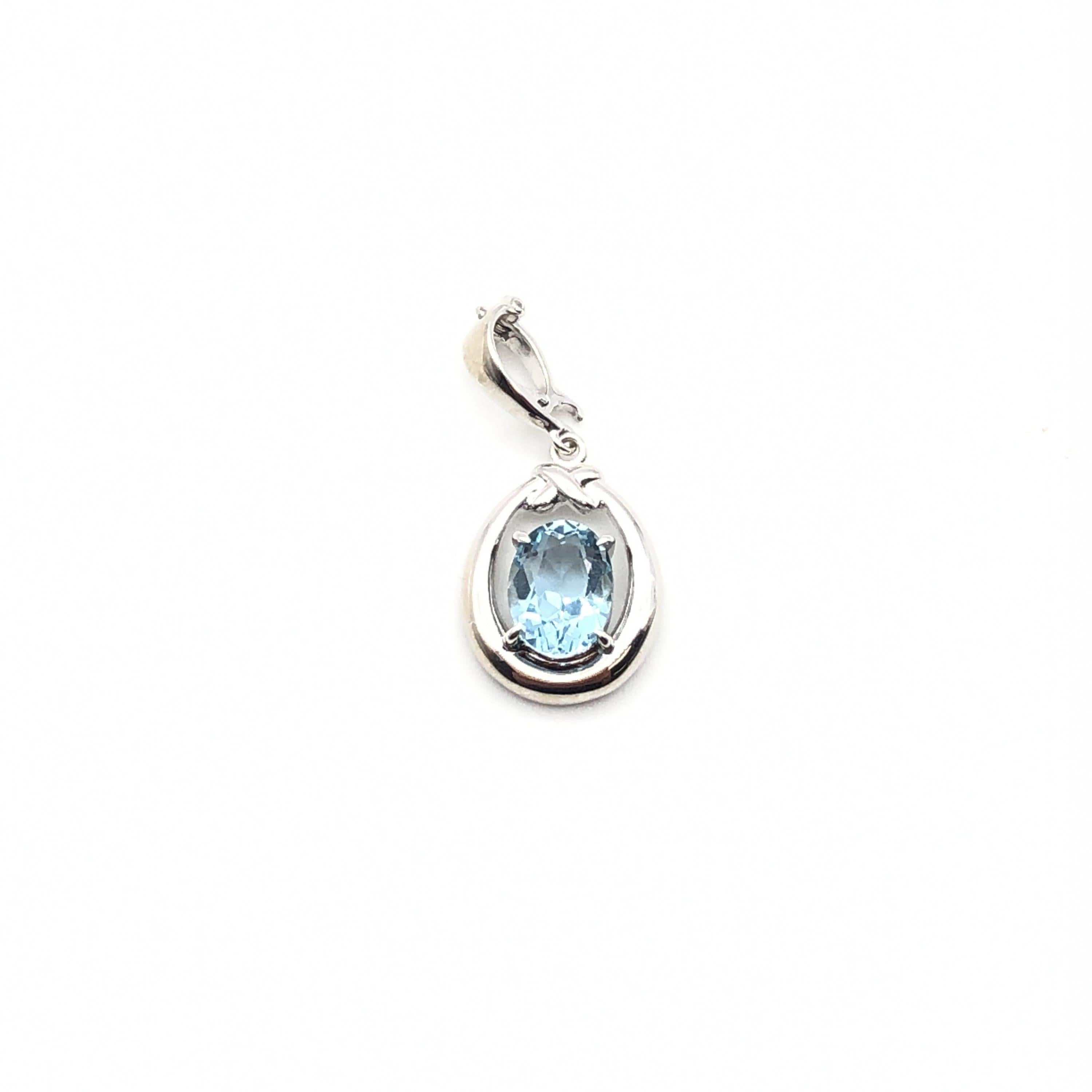 Tasaki Tasaki Aquamarine pendant, 14K White Gold, sorting included ALC3290