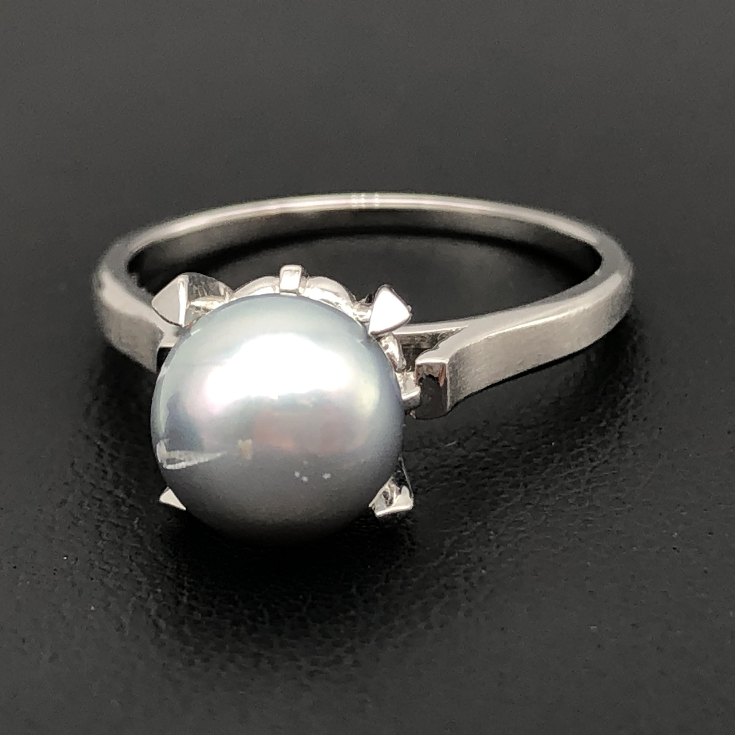 Tasaki Tasaki Pearl Ring, P(Approx7.9mm), 4.7g, PT900, US Size 6.75 C297240