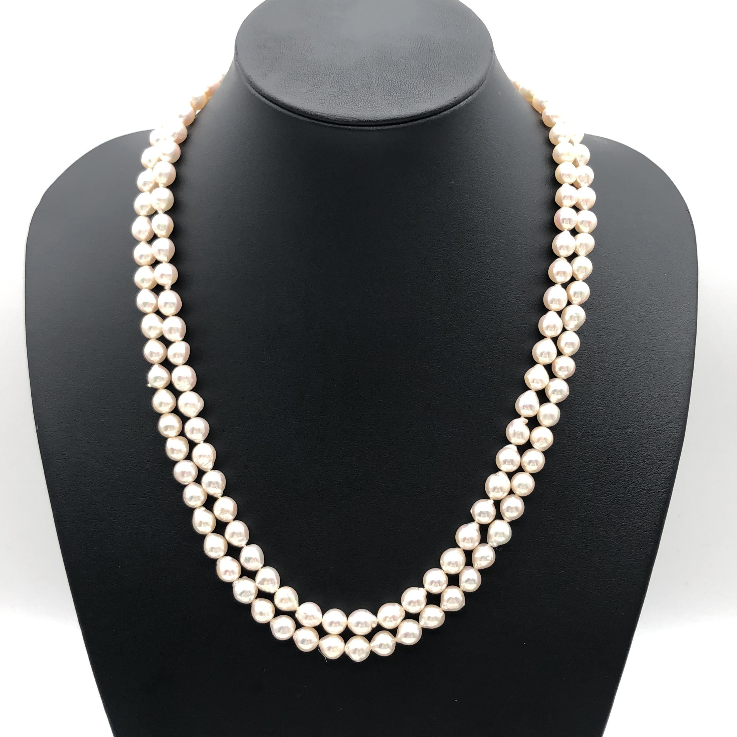 Tasaki Tasaki Pearl String Long Necklace, SV, 89.8g, 44.8inch C355807