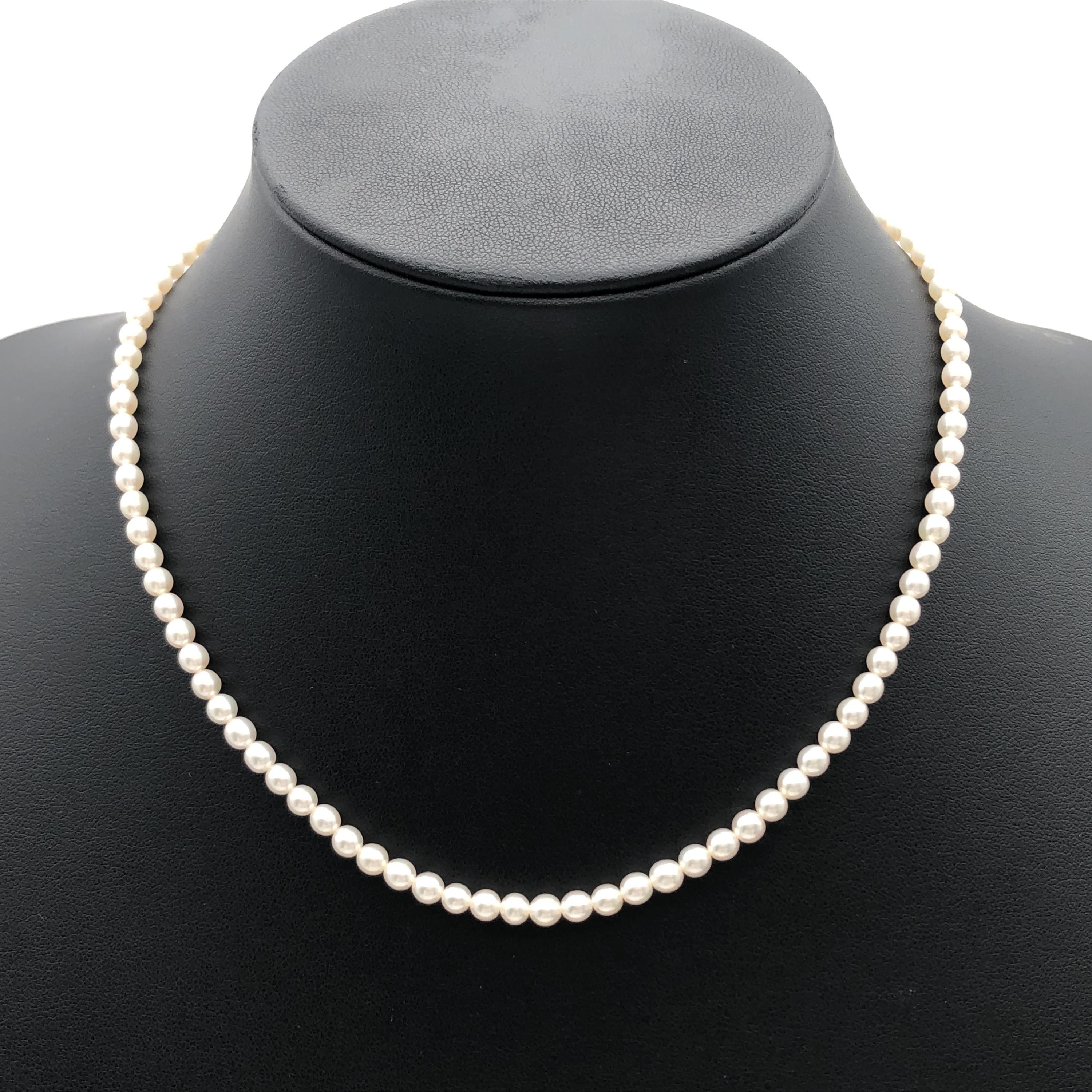 Tasaki Tasaki Pearl String Necklace, K18YG, 10.0g, 16inch C355806