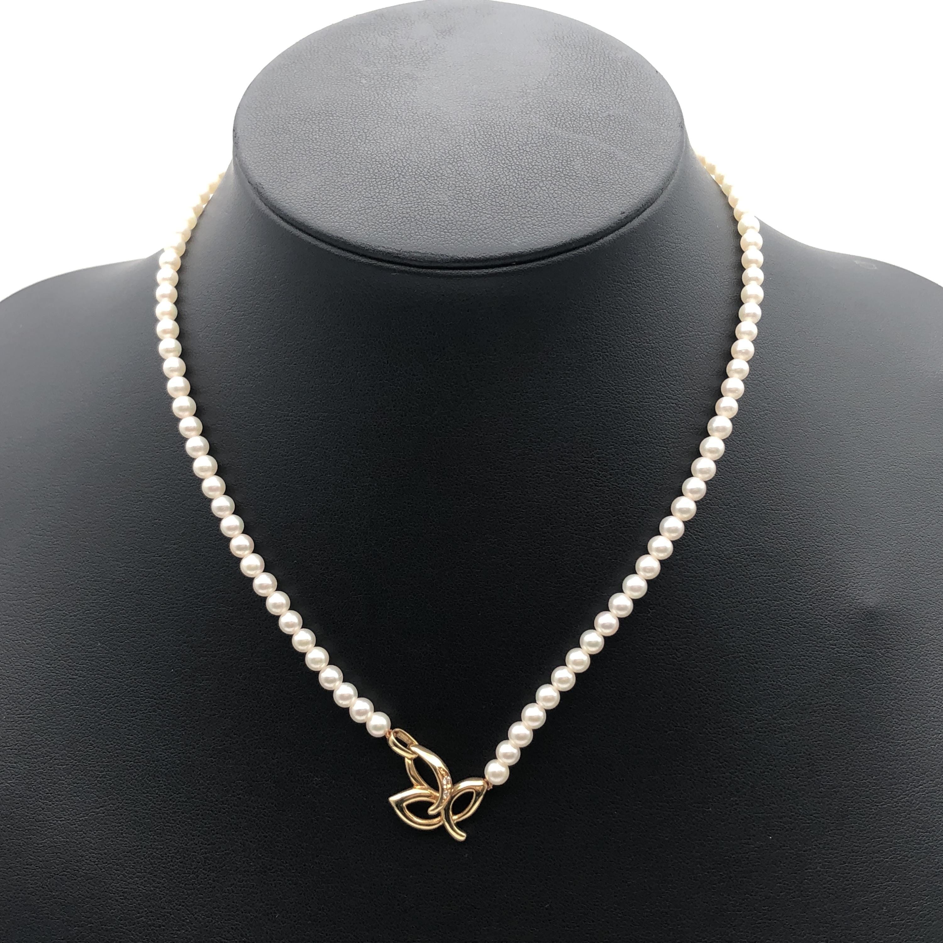 Tasaki Tasaki Pearl String Necklace, K18YG, 12.6g, 16inch C387313