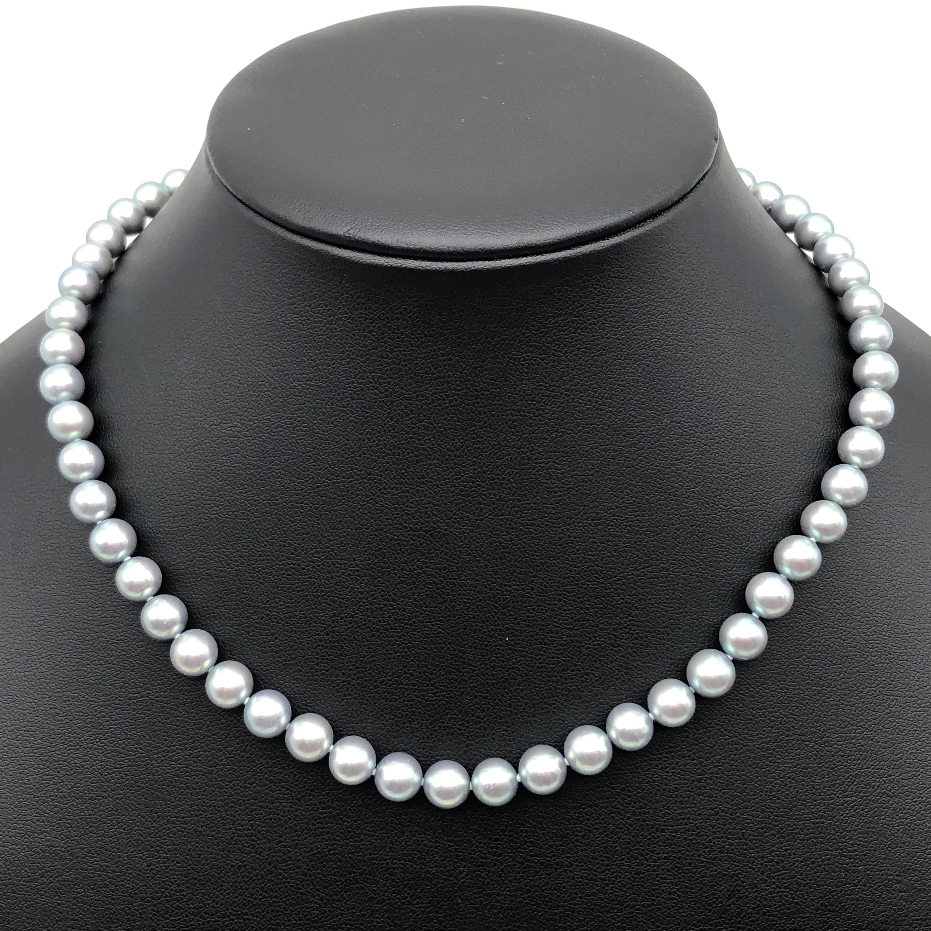 Tasaki Tasaki Pearl String Necklace, P(Approx 7mm),SV, 31.7g, 16.5inch C297264