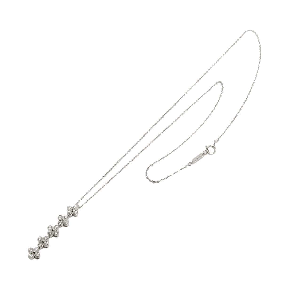 TIFFANY Co. TIFFANY Co. Bezel Set Diamond Necklace Platinum 90291527