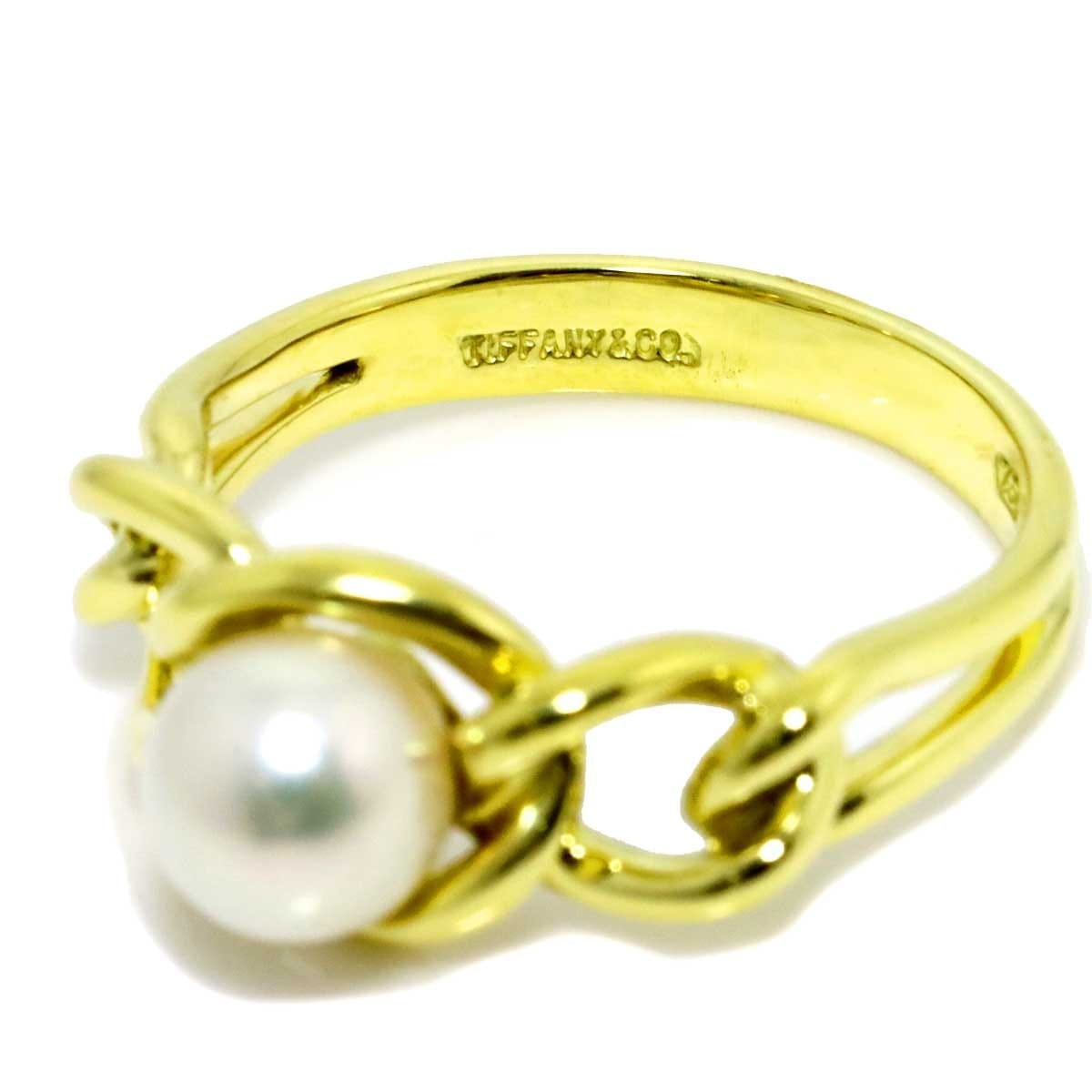 TIFFANY Co. TIFFANY Co. Akoya Pearl Ring 18K YG 750 Size5.5-5.75(US) 90319898