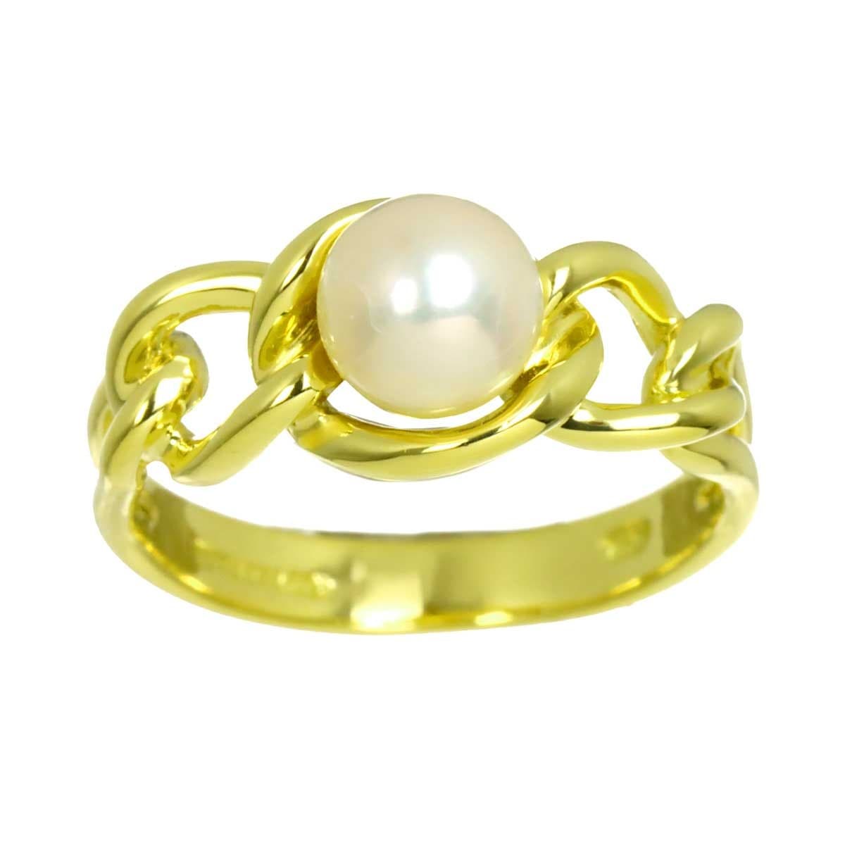 TIFFANY Co. TIFFANY Co. Akoya Pearl Ring 18K YG 750 Size5.5-5.75(US) 90319898