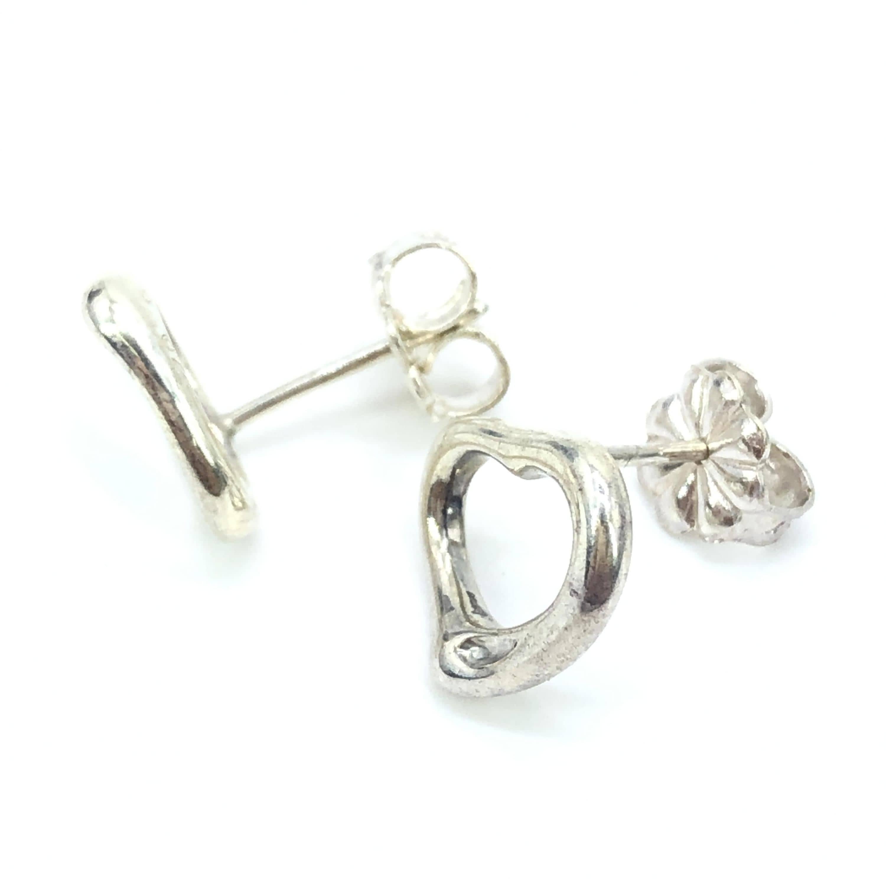 Tiffany & Co. Tiffany & Co. Elsa Peretti Open Heart Earrings, Silver 925 ALC3259
