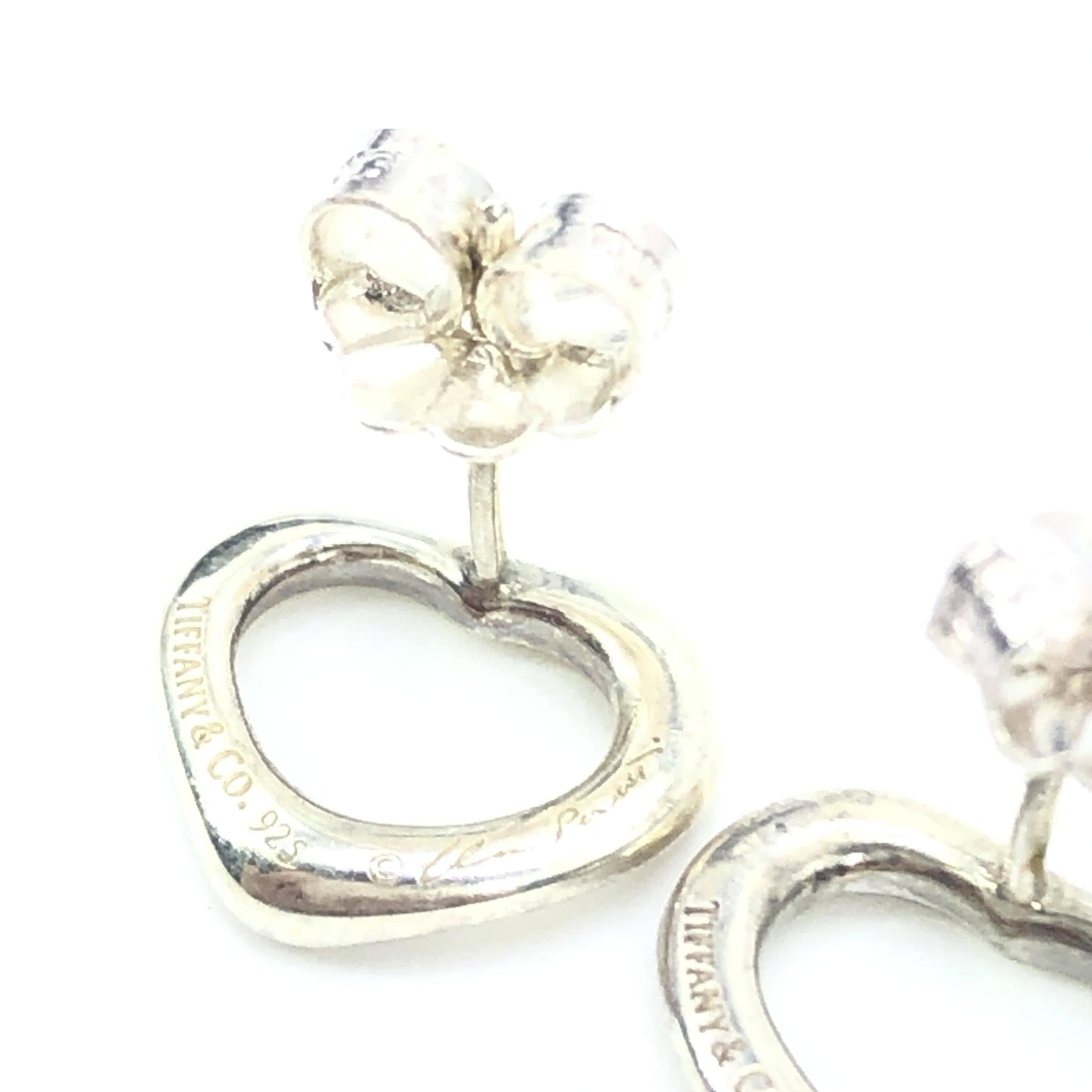 Tiffany & Co. Tiffany & Co. Elsa Peretti Open Heart Earrings, Silver 925 ALC3259