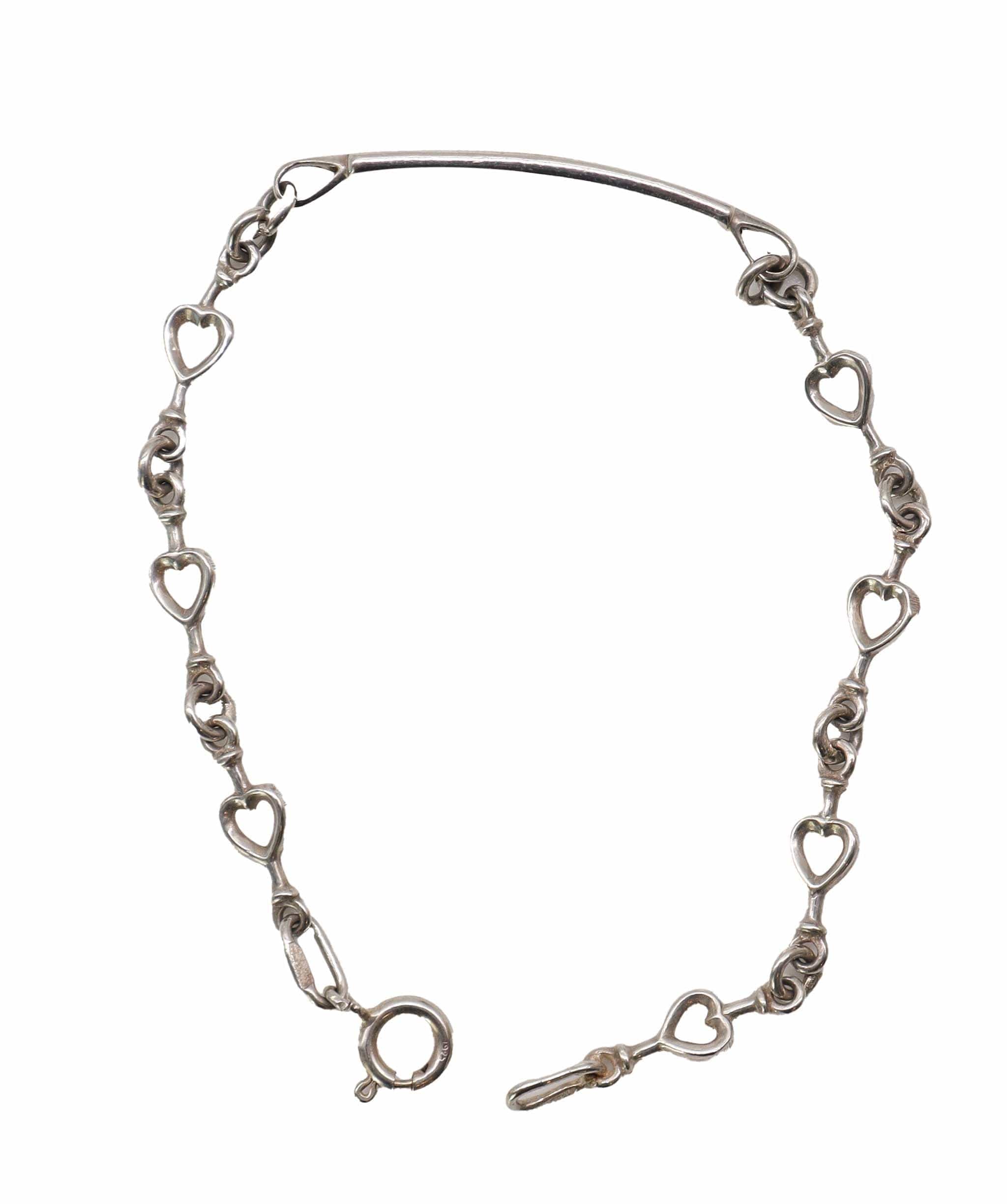 Tiffany & Co. Tiffany & Co. Heart Chain ID Bracelet Sterling Silver 925 109543