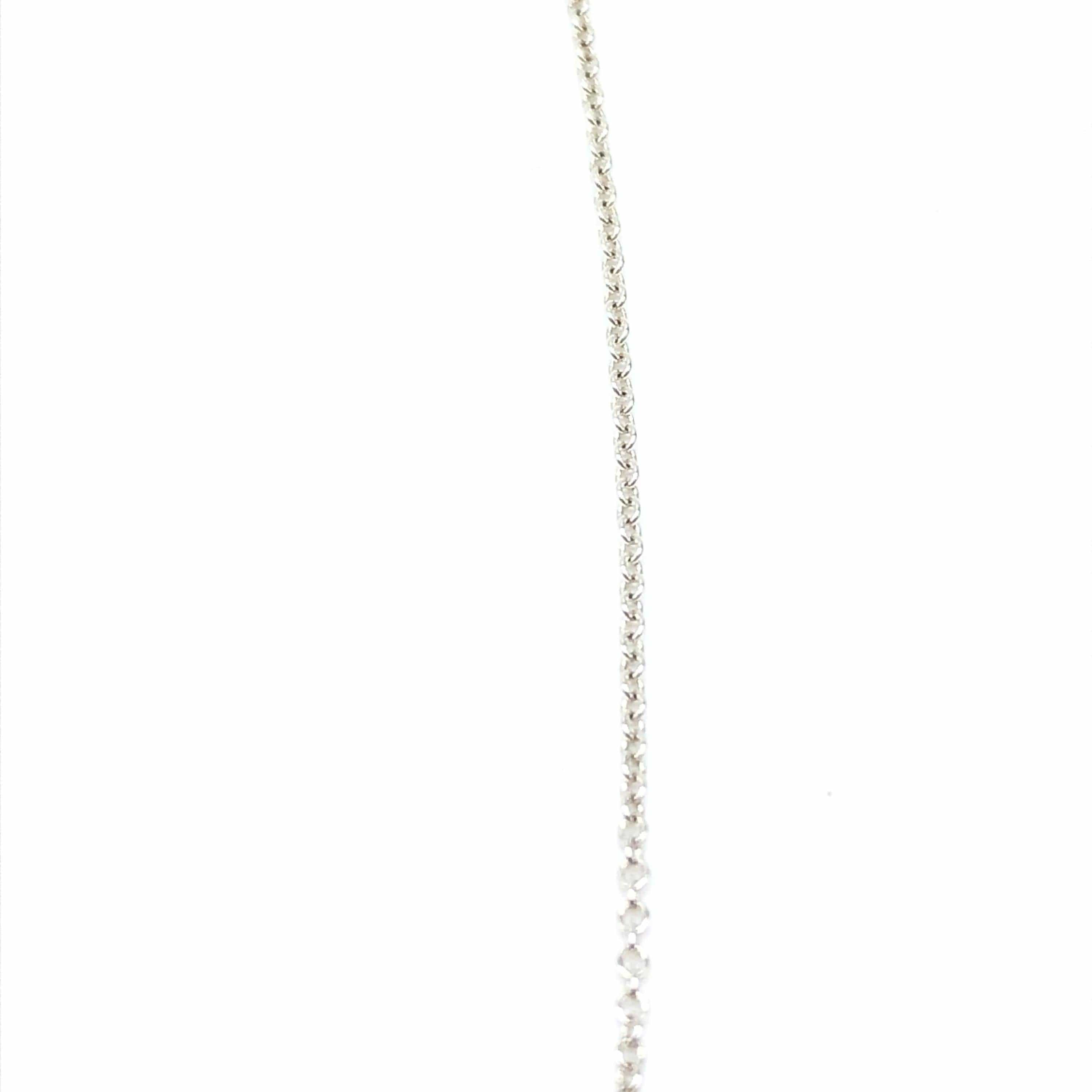 Tiffany & Co. Tiffany & Co. Heart Clover Pendant Necklace, Silver 925. 1P Natural Diamond, 16cm ALC3286
