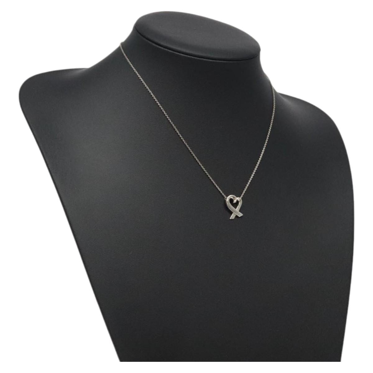Tiffany & Co. TIFFANY&Co. Loving Heart Necklace Ag925 Silver Auth 122406