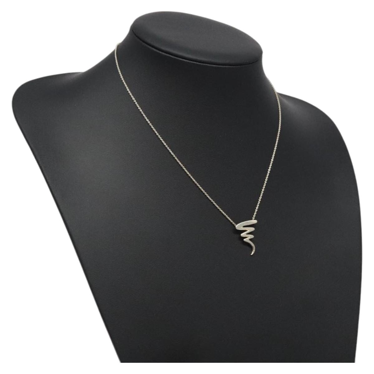 Tiffany & Co. TIFFANY&Co. Paloma Picasso Scribble Necklace Ag925 Silver Auth am8227