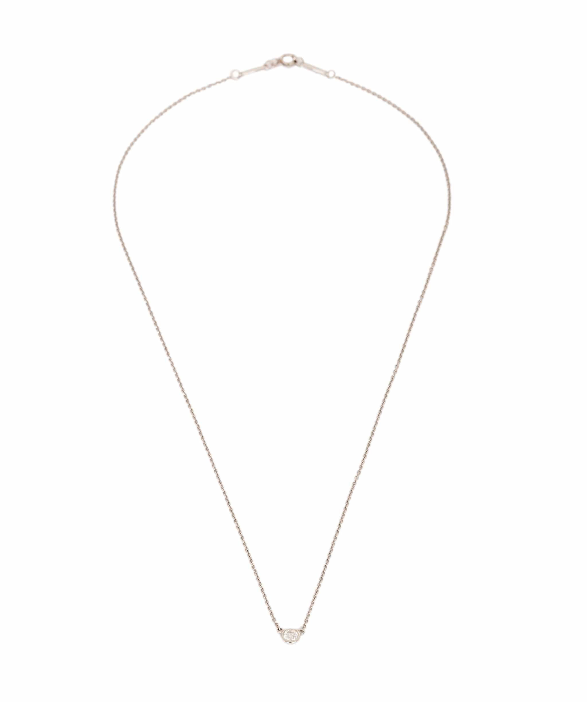 Tiffany & Co. Tiffany & Co. Platinum 0.12ct Diamonds by the Yard Necklace AKC0755