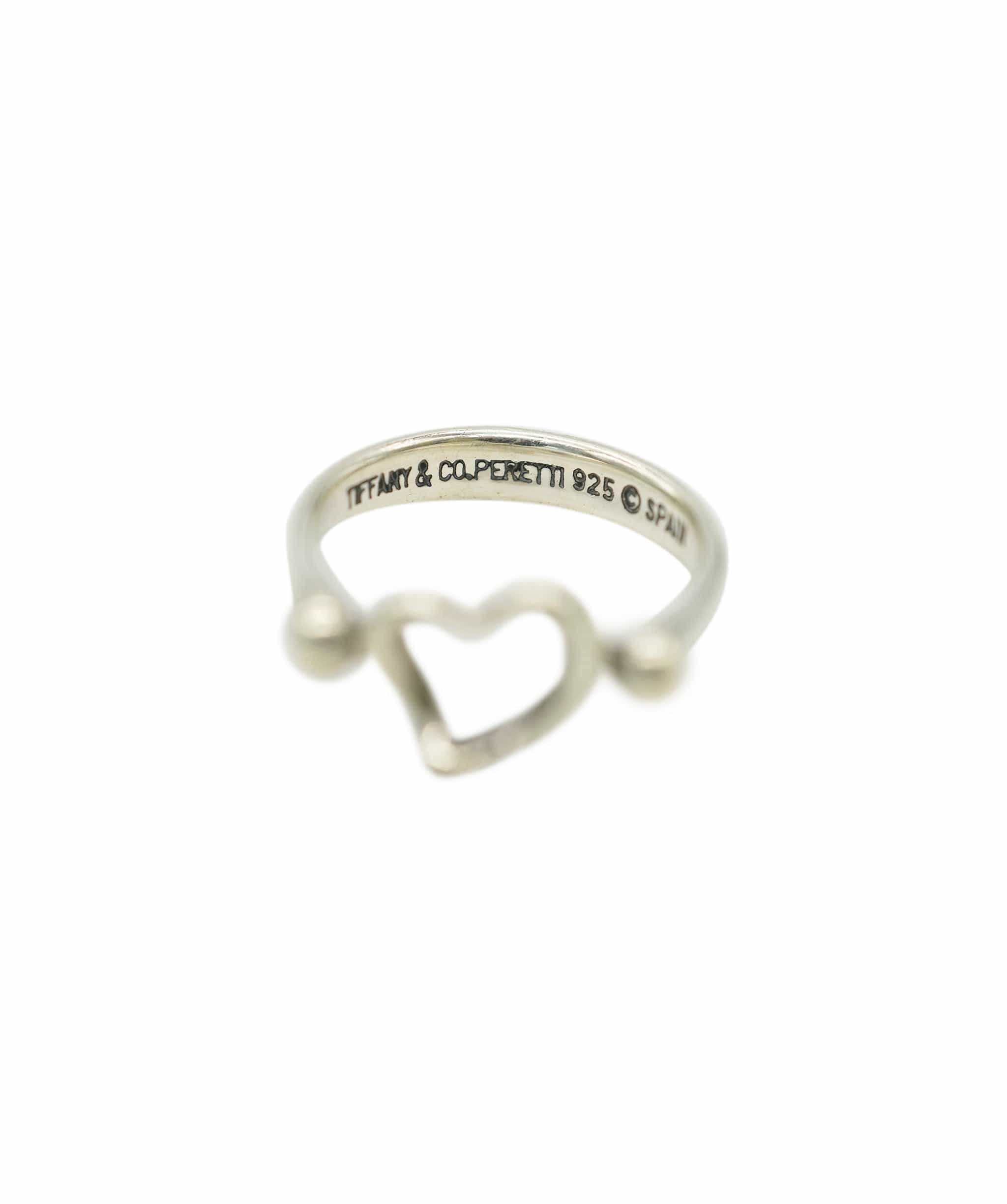 Tiffany & Co. TIFFANY&Co. Ring Ag925 Silver Auth kk312 DBXS1685