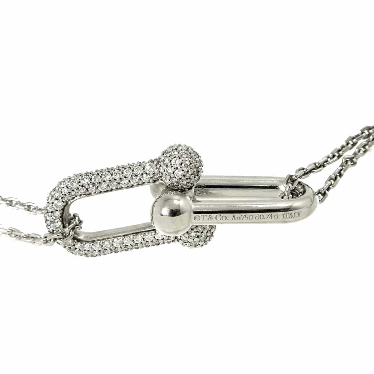 TIFFANY Co. TIFFANY Co. Hardware Diamond 0.74ct Necklace 18K White Gold 750 90292721