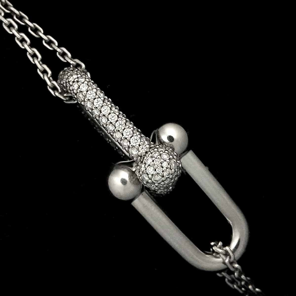 TIFFANY Co. TIFFANY Co. Hardware Diamond 0.74ct Necklace 18K White Gold 750 90292721