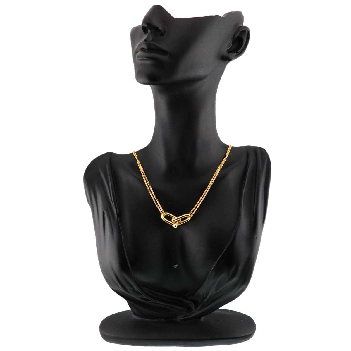 TIFFANY Co. TIFFANY Co. Hardware Double Link Large Necklace 18K Yellow Gold 750 90308893