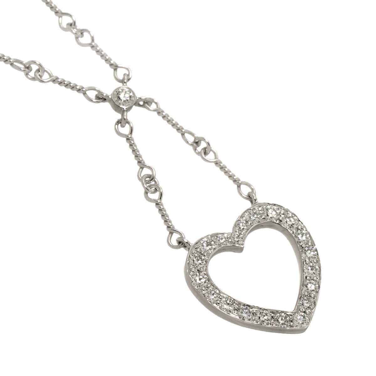 TIFFANY Co. TIFFANY Co. Sentimental Heart Diamond Necklace Platinum 90302579