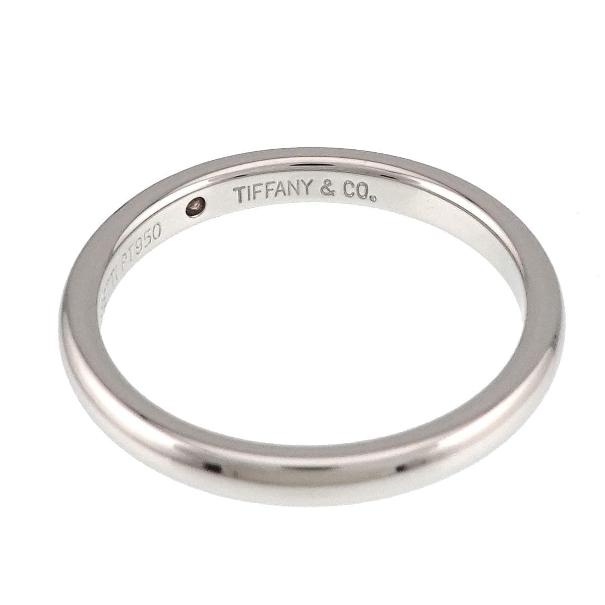 TIFFANY Co. TIFFANY Co. Stacking Band Ring Diamond 1P Platinum Size7.5-7.75(US) 90314670