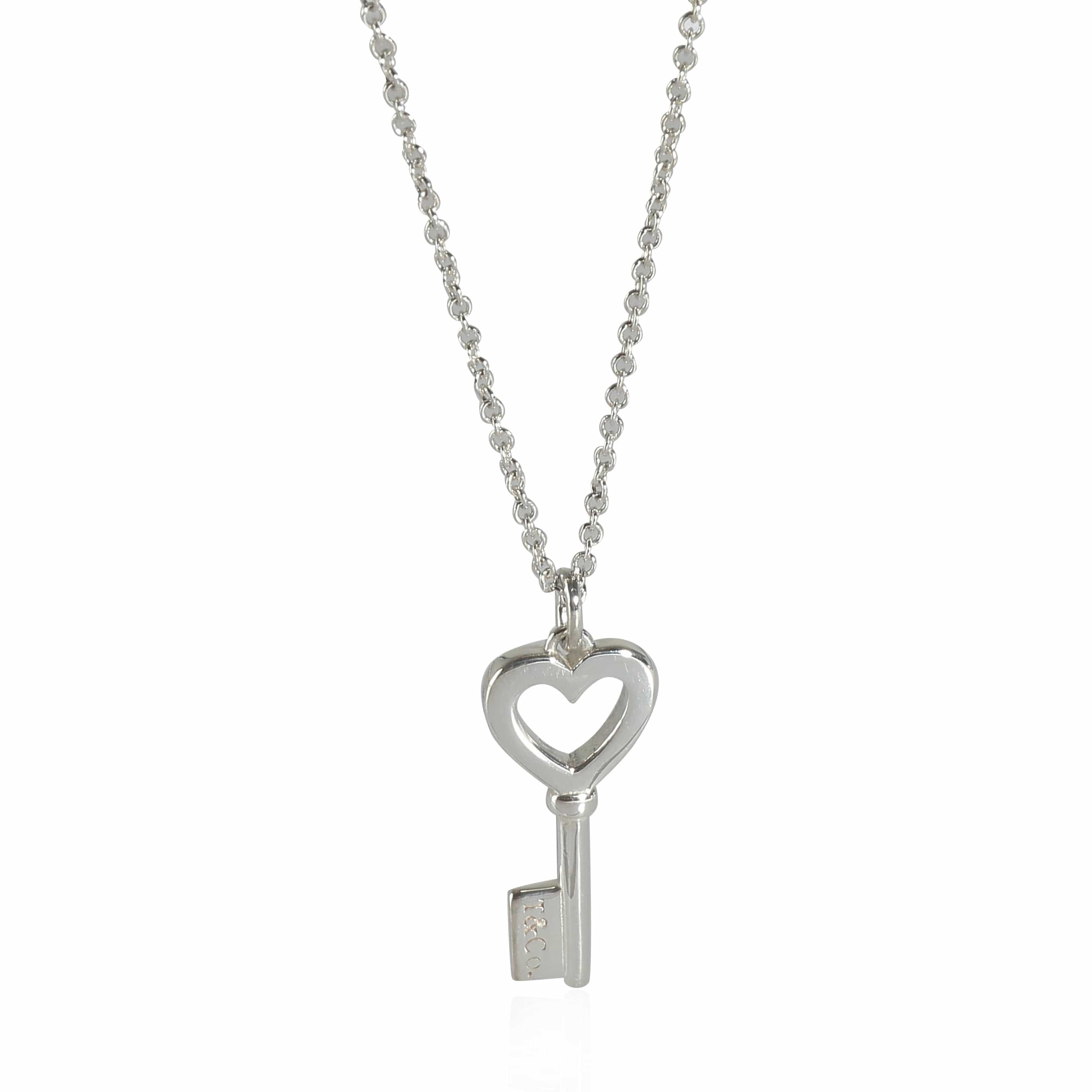 Tiffany & Co. Heart Key Pendant in  Sterling Silver