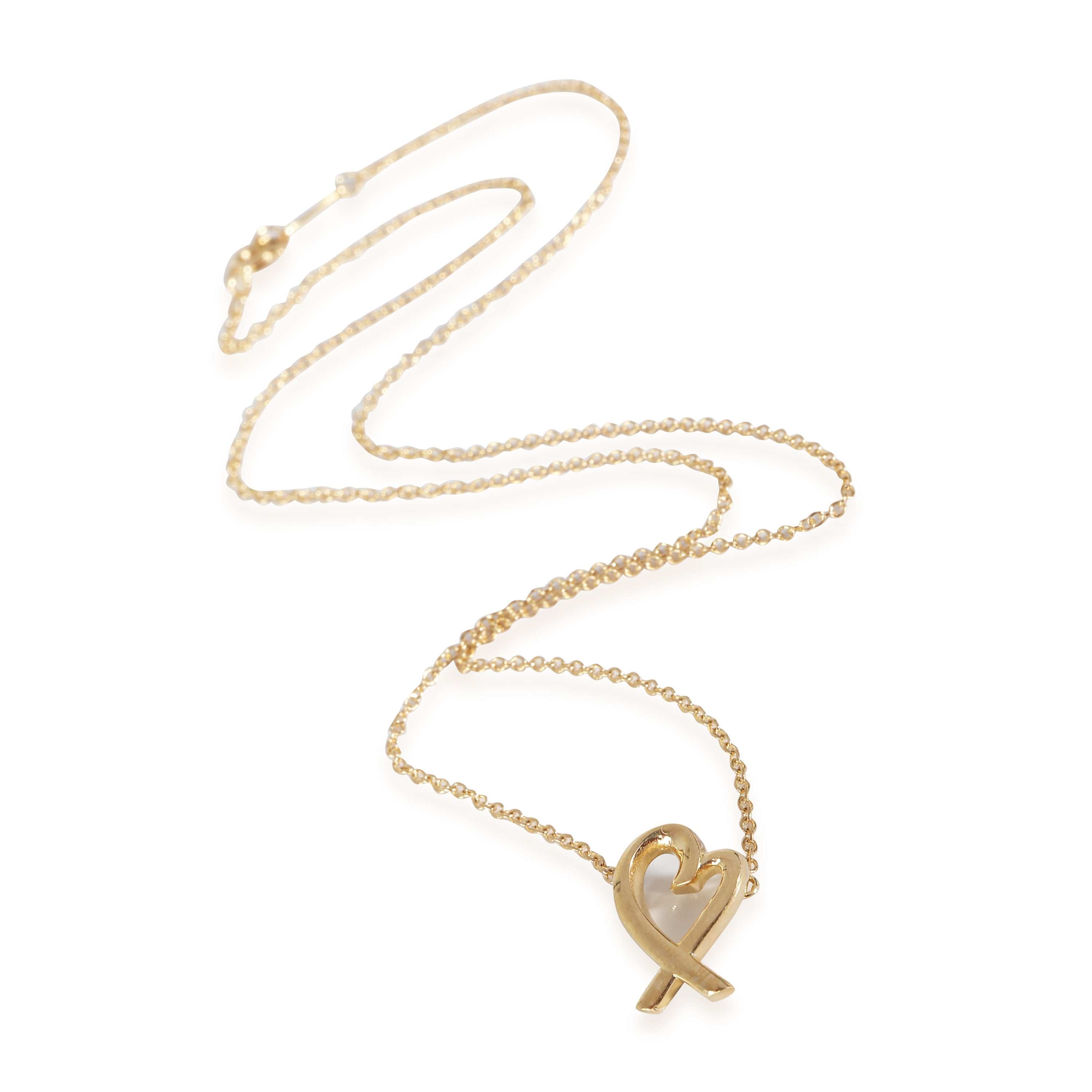 Tiffany & Co. Paloma Picasso Loving Heart Pendant in 18k Yellow Gold