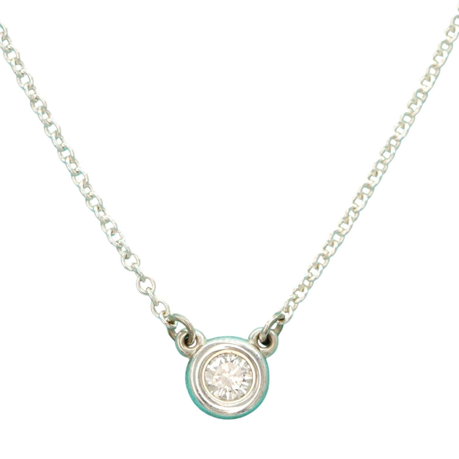 Tiffany Tiffany Diamond By The Yard 0.1ct Necklace