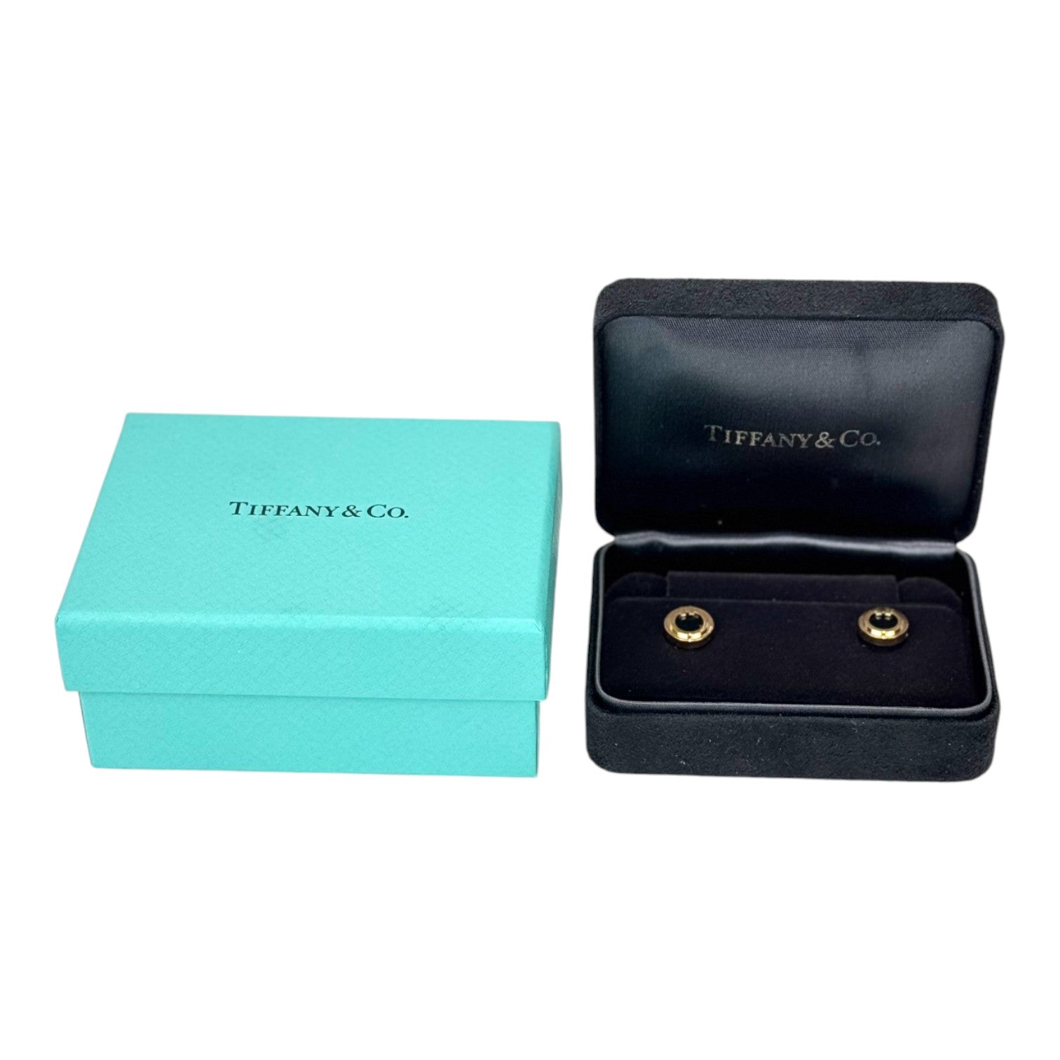 Tiffany Tiffany T Wire Black Onyx Circle Earrings