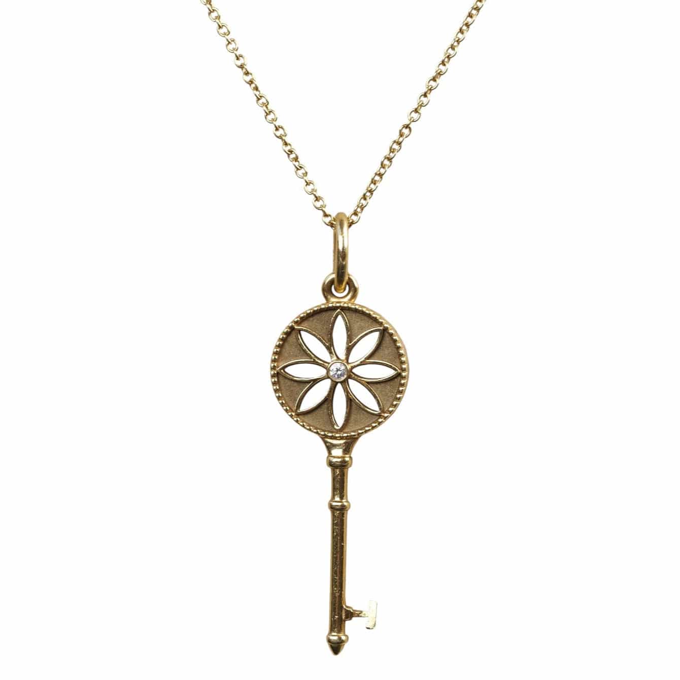 Tiffany Tiffany 18k Gold Key Pendant